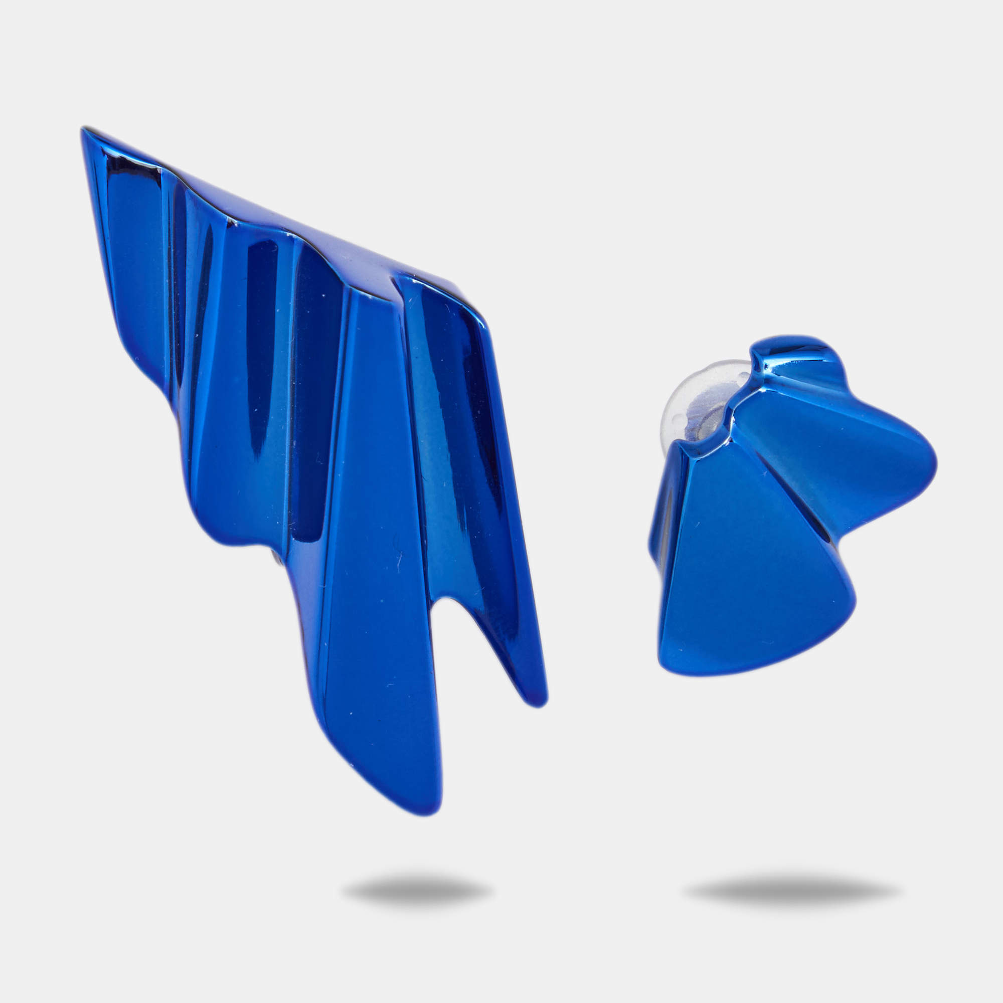 مملوكة مسبقًا أقراط كليبس سان لوران بابيلون معدن أزرق اللون