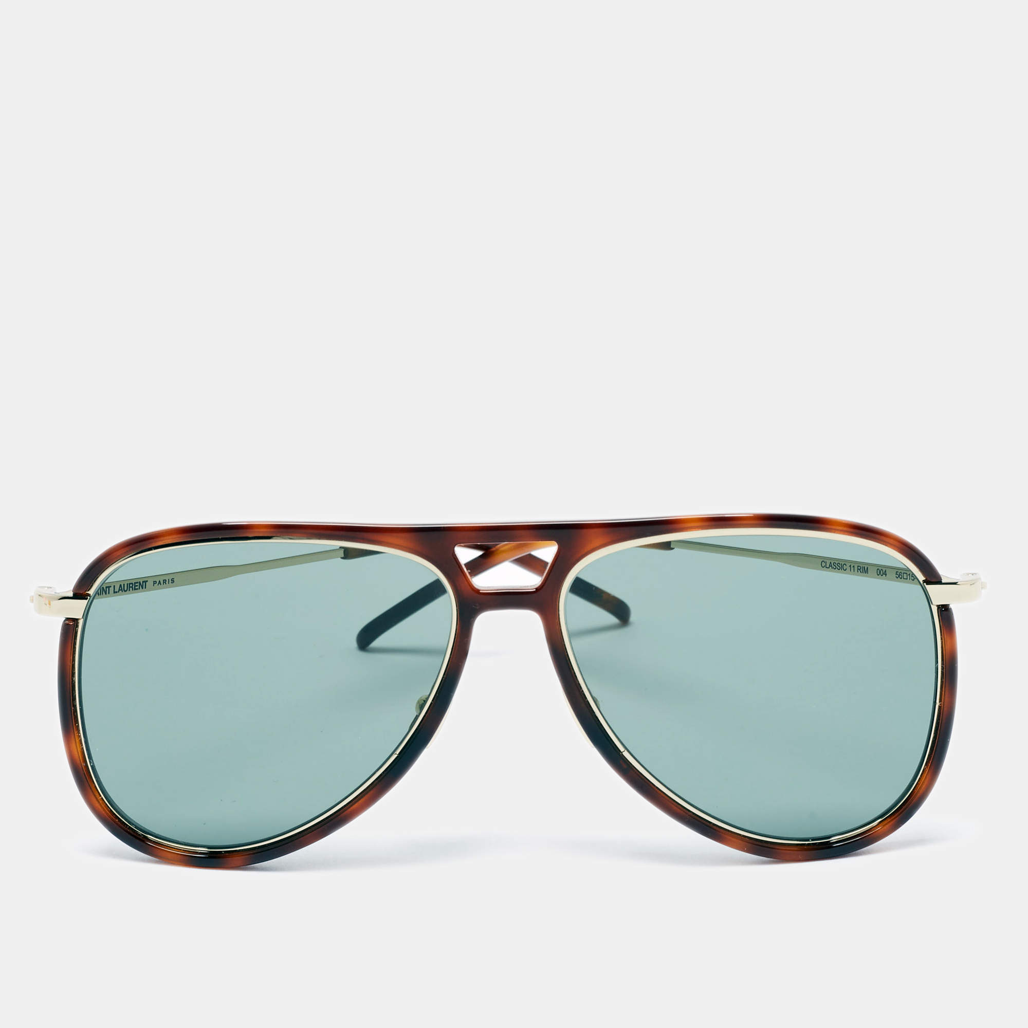 Saint Laurent Brown Tortoise Classic Rim Sunglasses