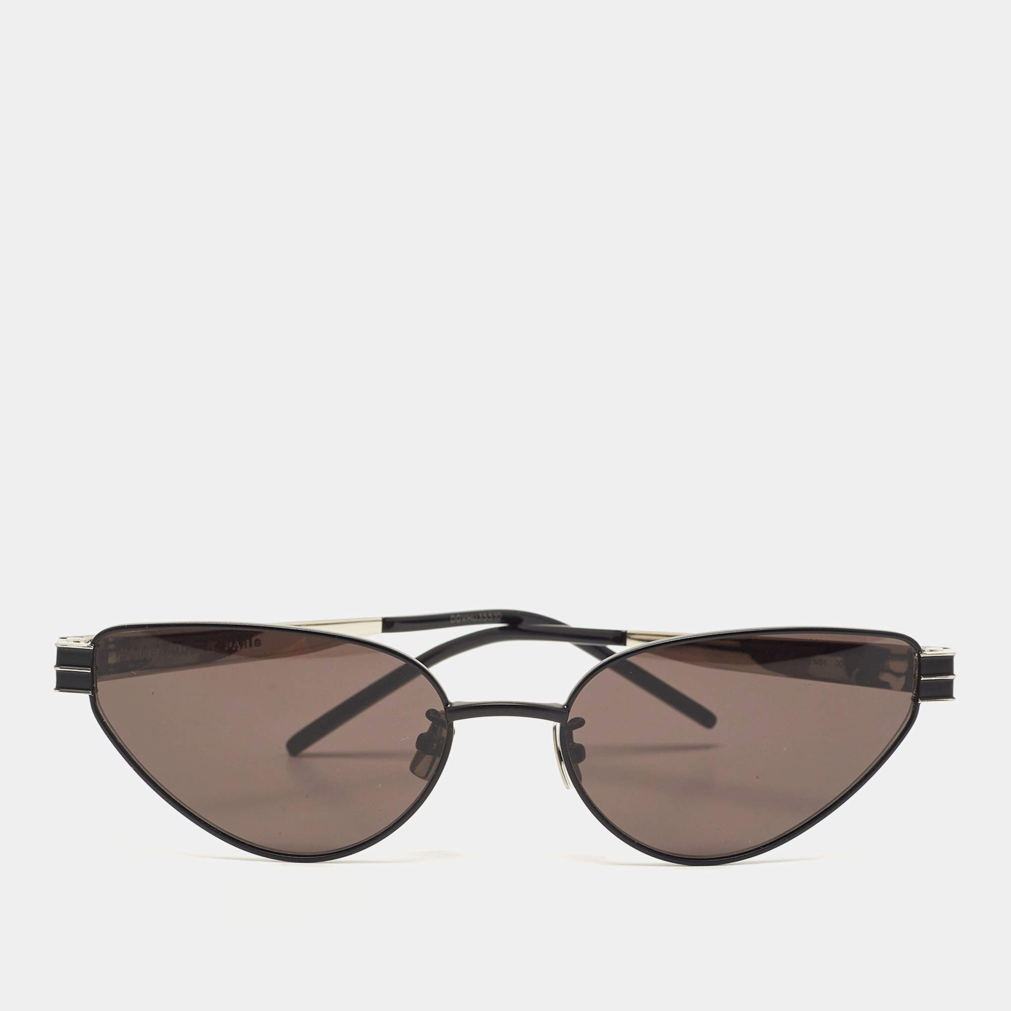 Saint Laurent Black Triangular Sunglasses
