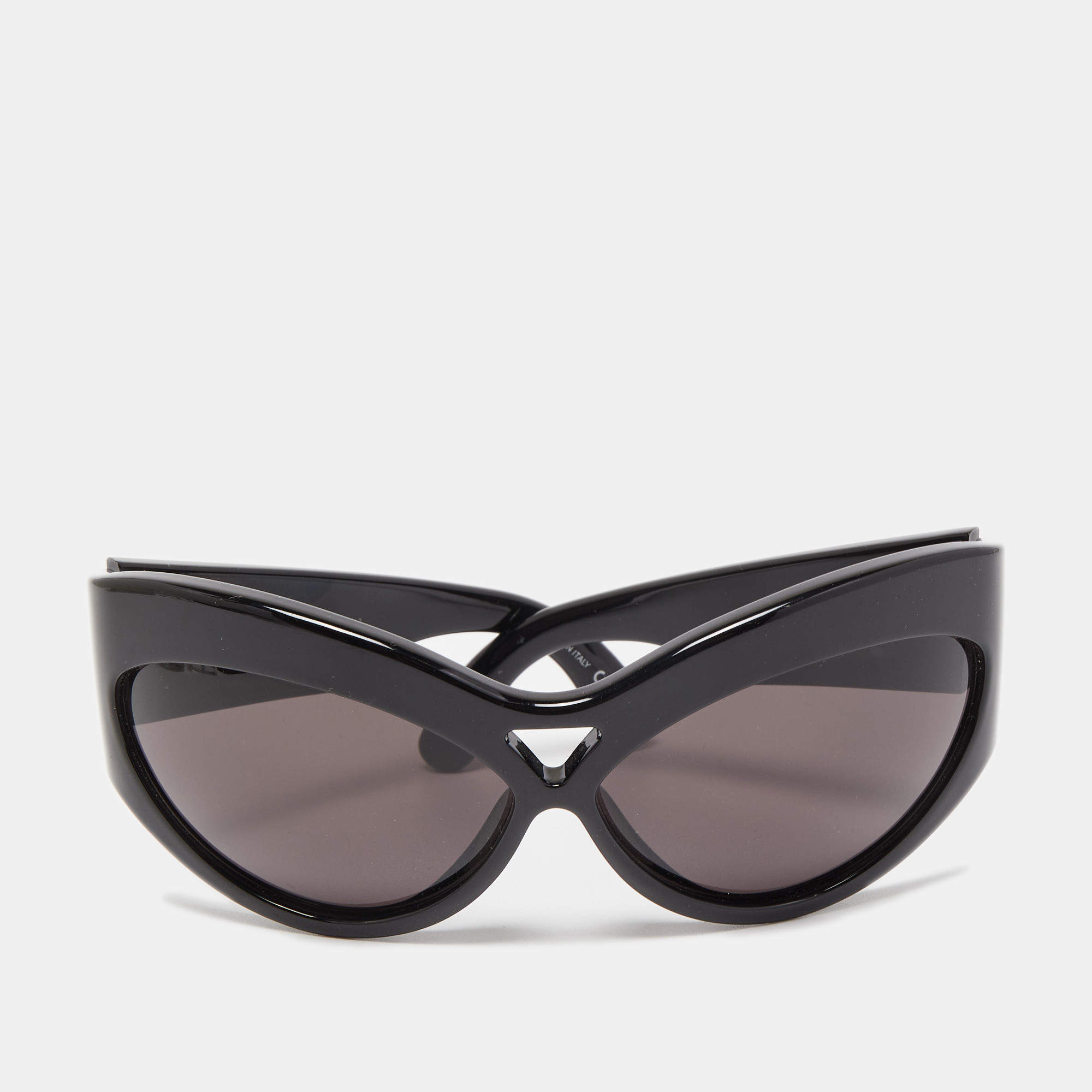 Pre Owned Saint Laurent Black SL73001 Cat-Eye Sunglasses
