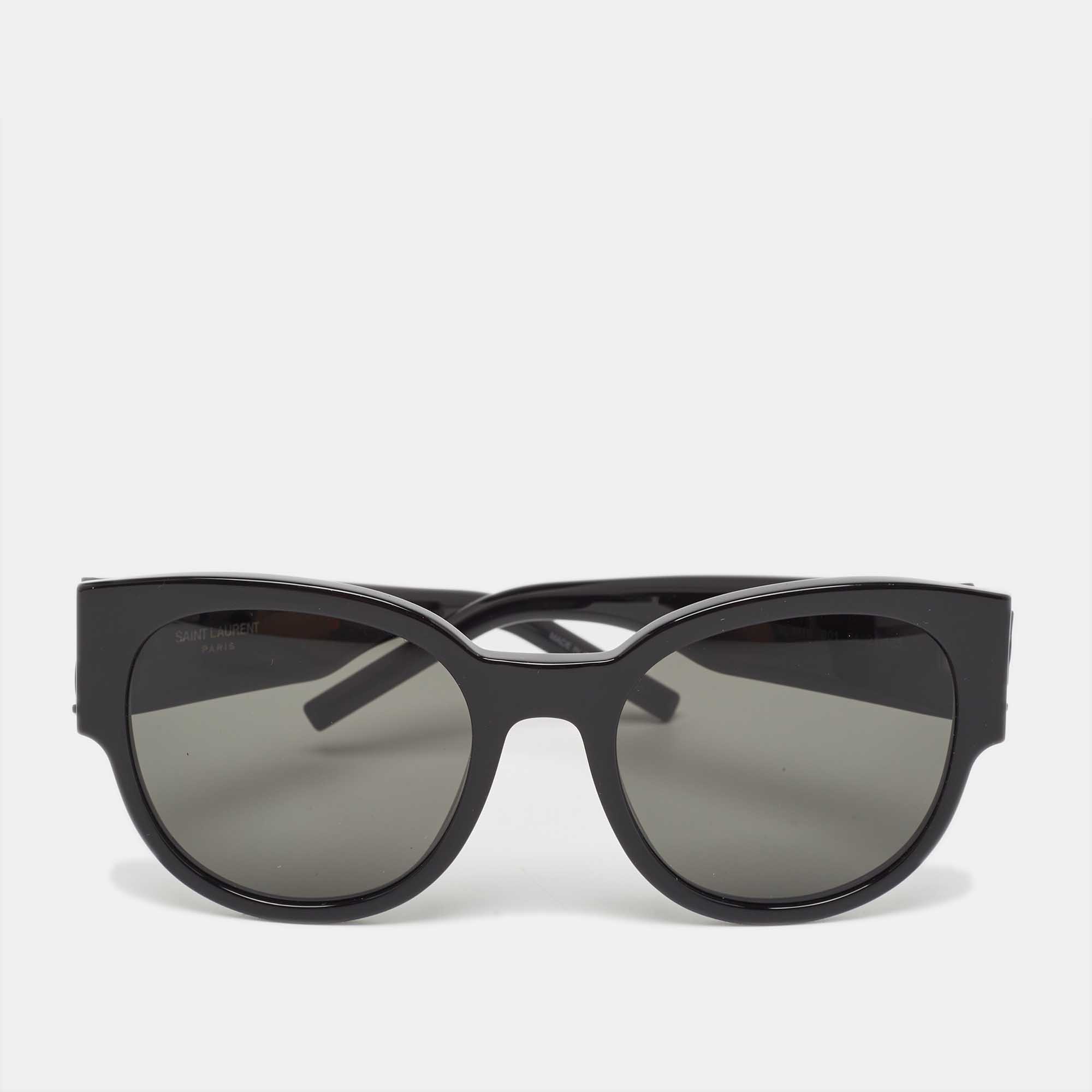 Saint Laurent Black SLM19 Wayfarer Sunglasses