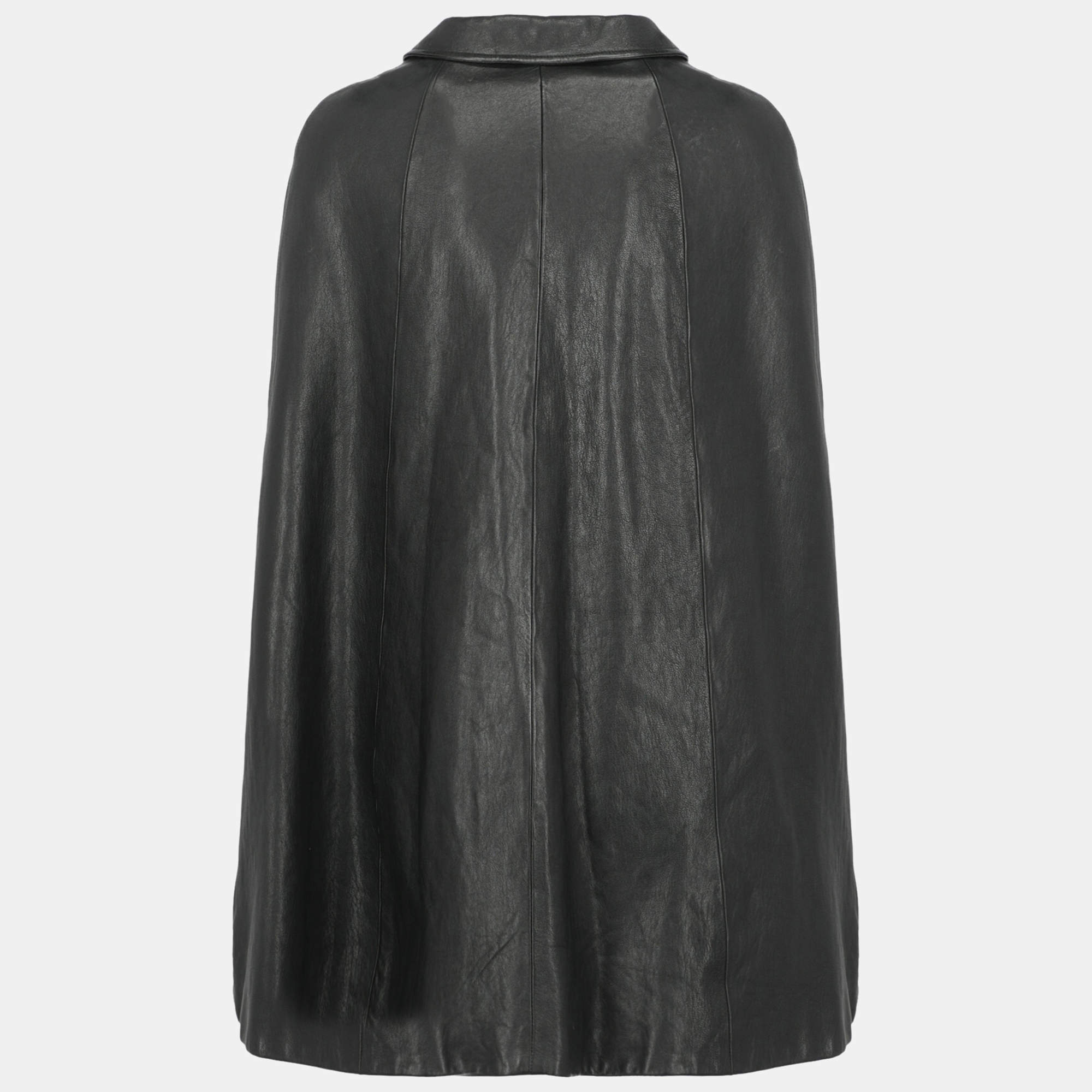 Leather hotsell cape coat