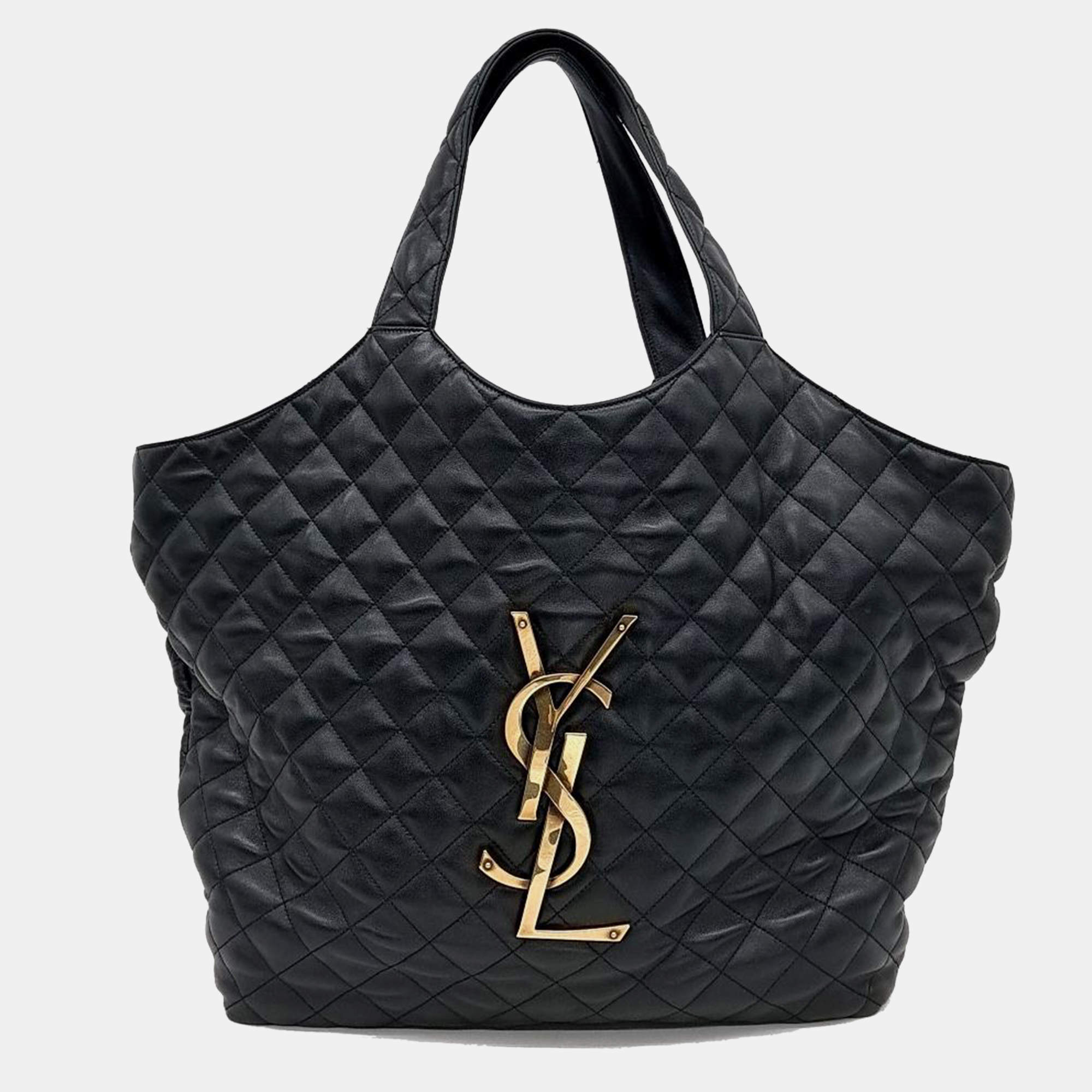 Pre Owned Saint Laurent Eye Care Maxi Shopper Bag