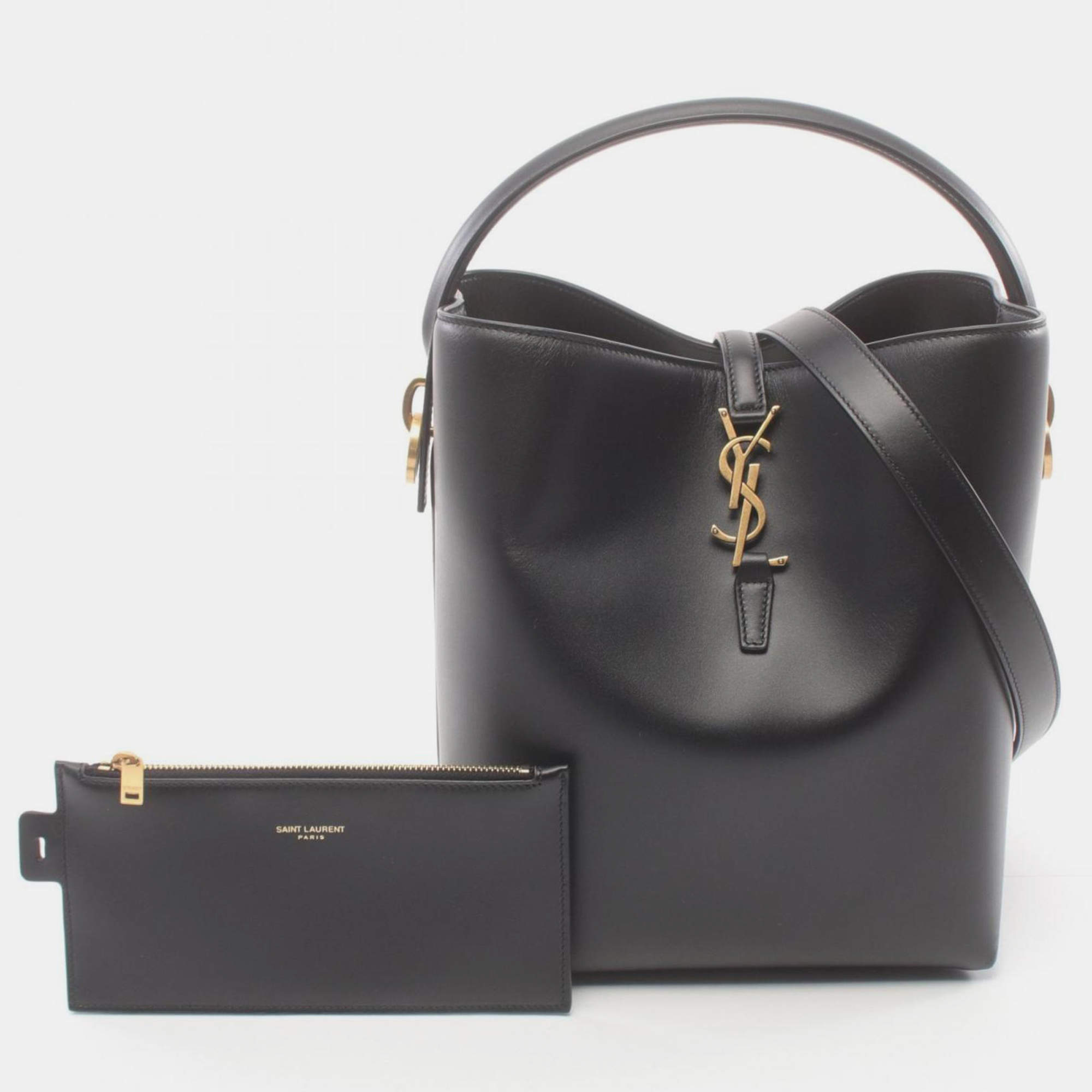 Saint Laurent Leather Black Le 37 Handbag