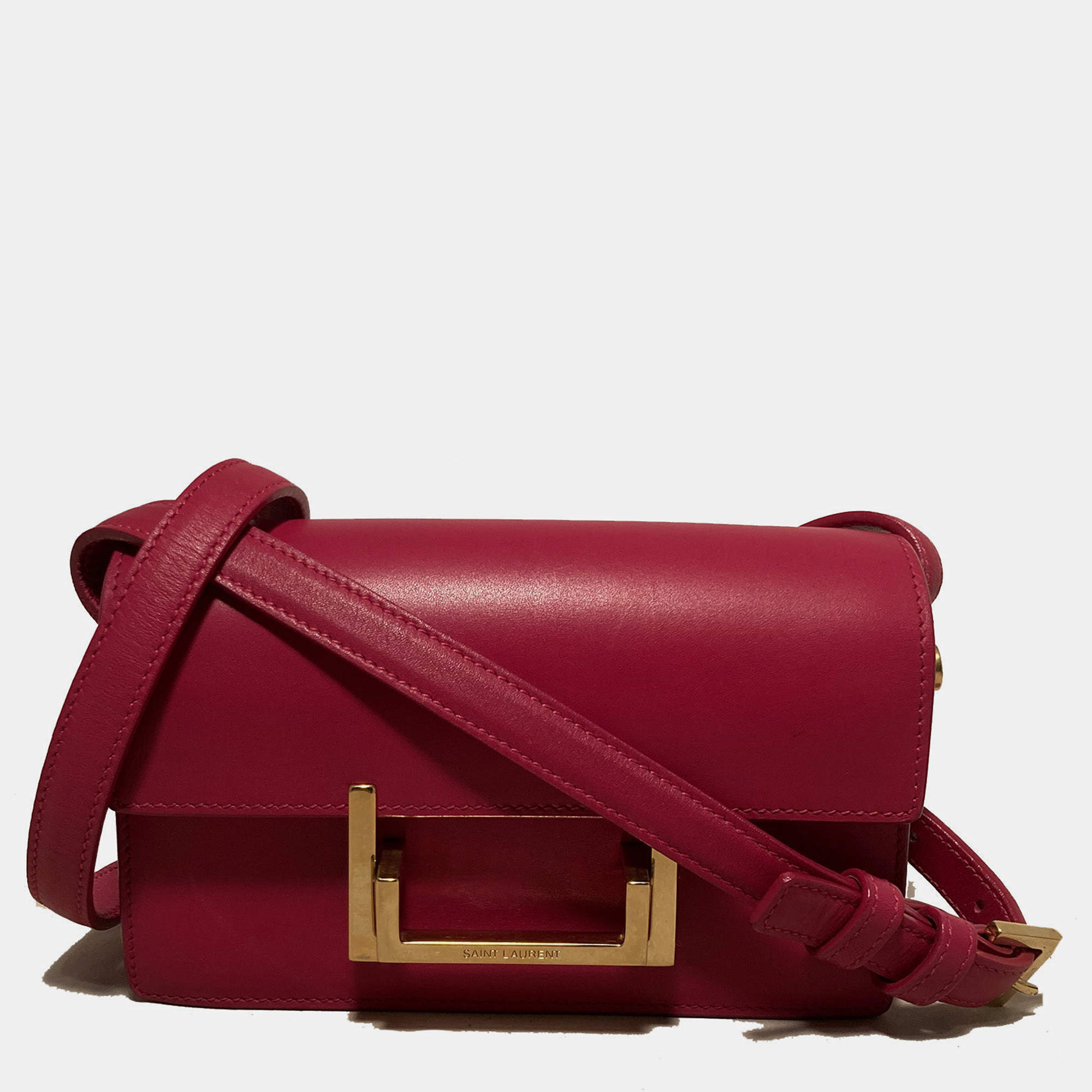 Yves Saint Laurent Pink Leather Small Lulu Bag