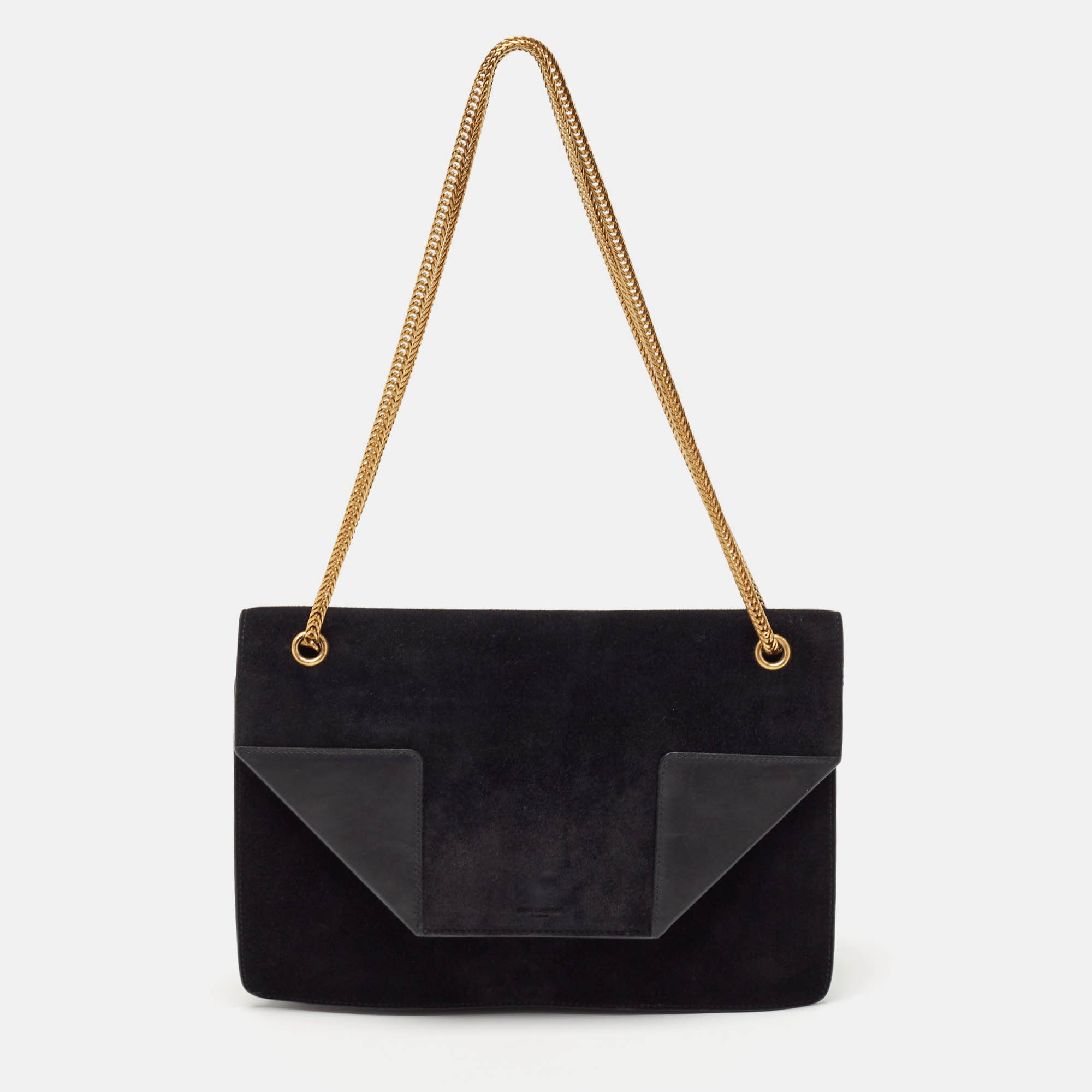 Saint Laurent Black Suede Medium Betty Shoulder Bag