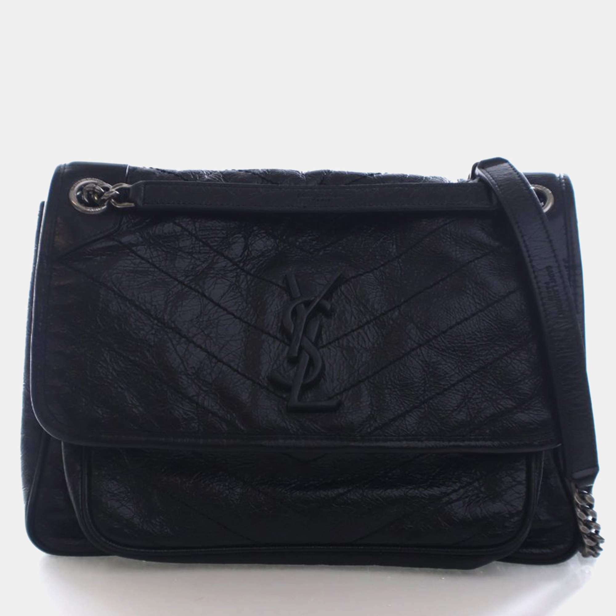 Pre Owned Saint Laurent Calfskin Medium Niki Bag