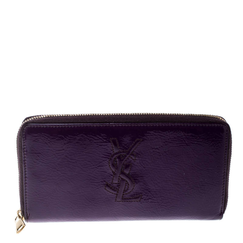 ysl purple wallet