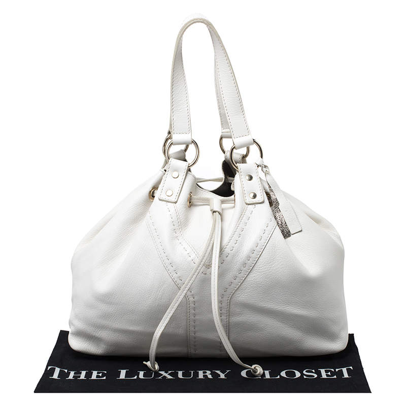 Yves Saint Laurent White/Beige Reversible Tote Bag ○ Labellov ○ Buy and  Sell Authentic Luxury