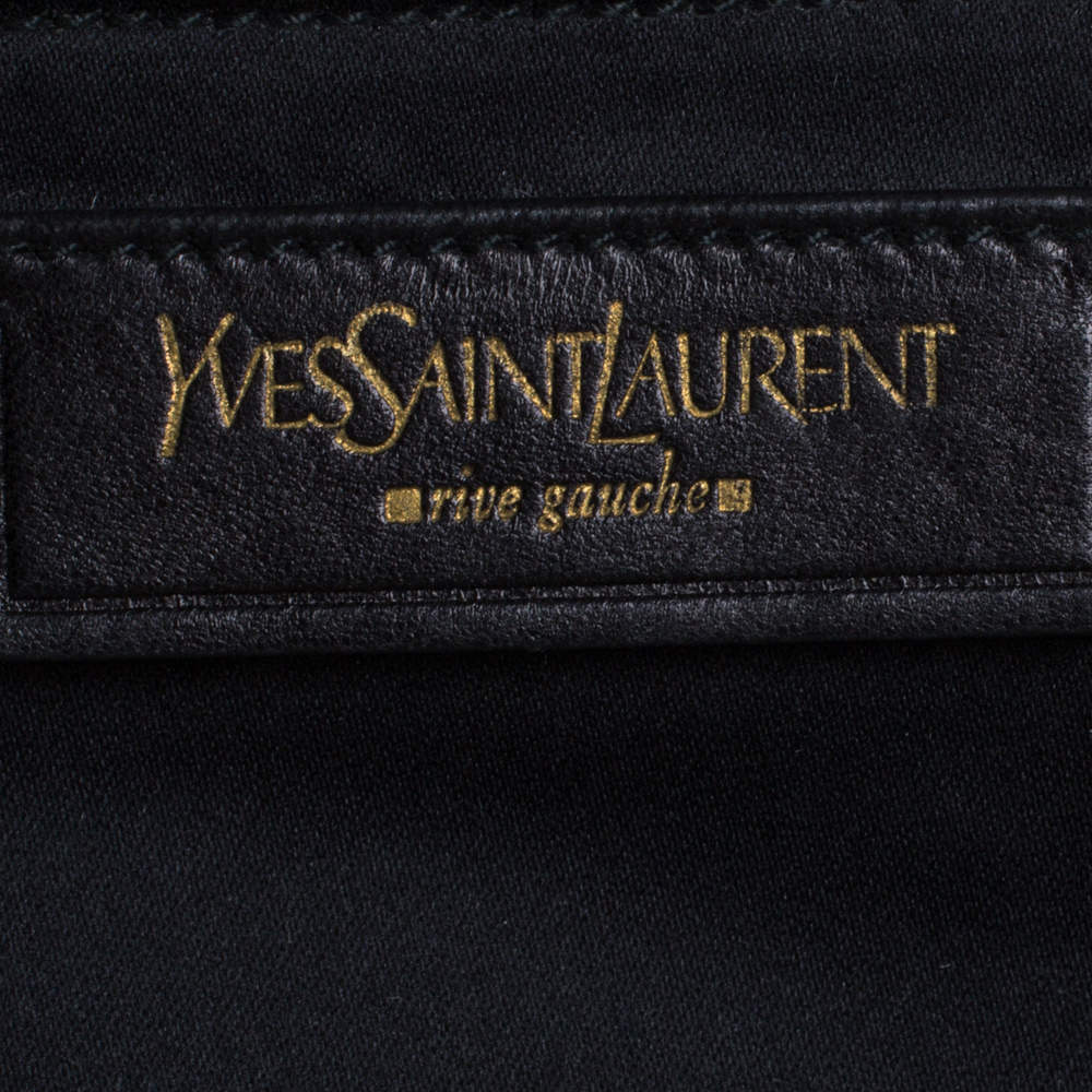 Saint Laurent Black Fringed Suede and Leather La Boheme Shoulder Bag Saint  Laurent Paris