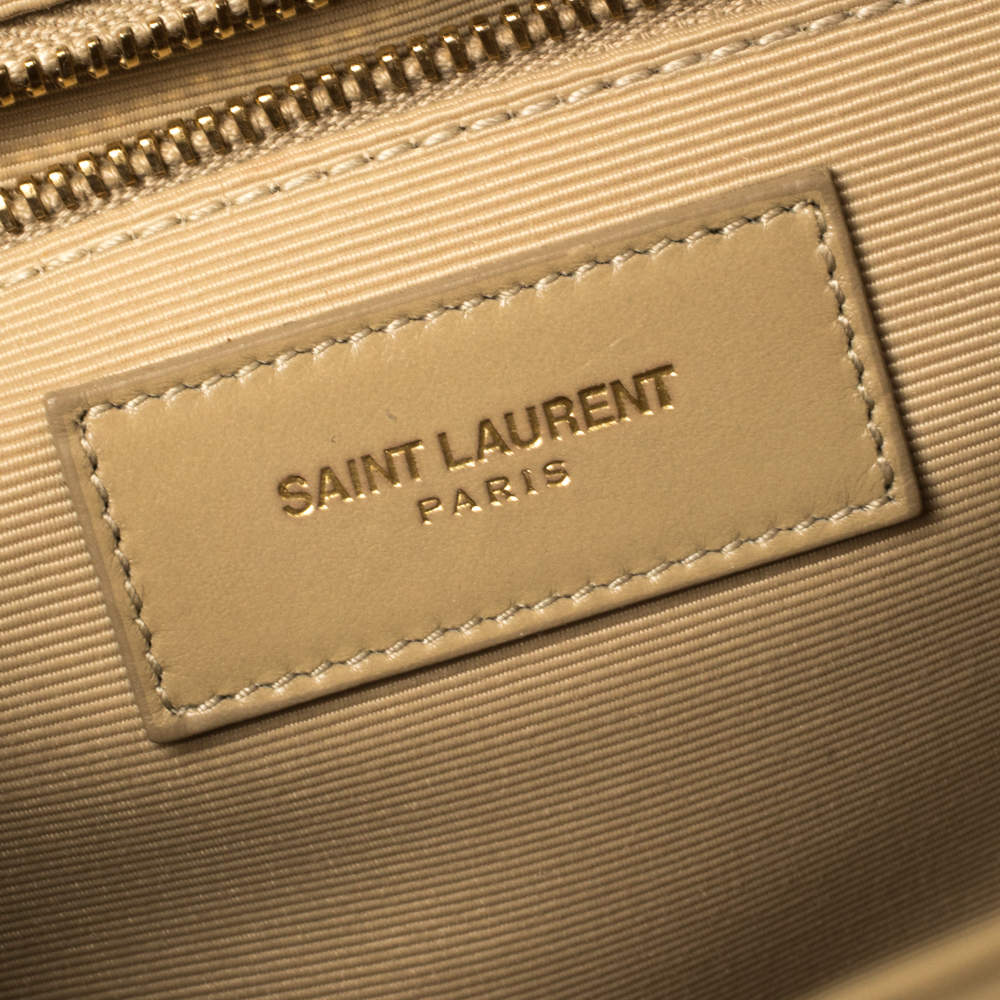 Saint Laurent Beige Matelassé Leather Large Cassandre Flap Bag Saint Laurent  Paris