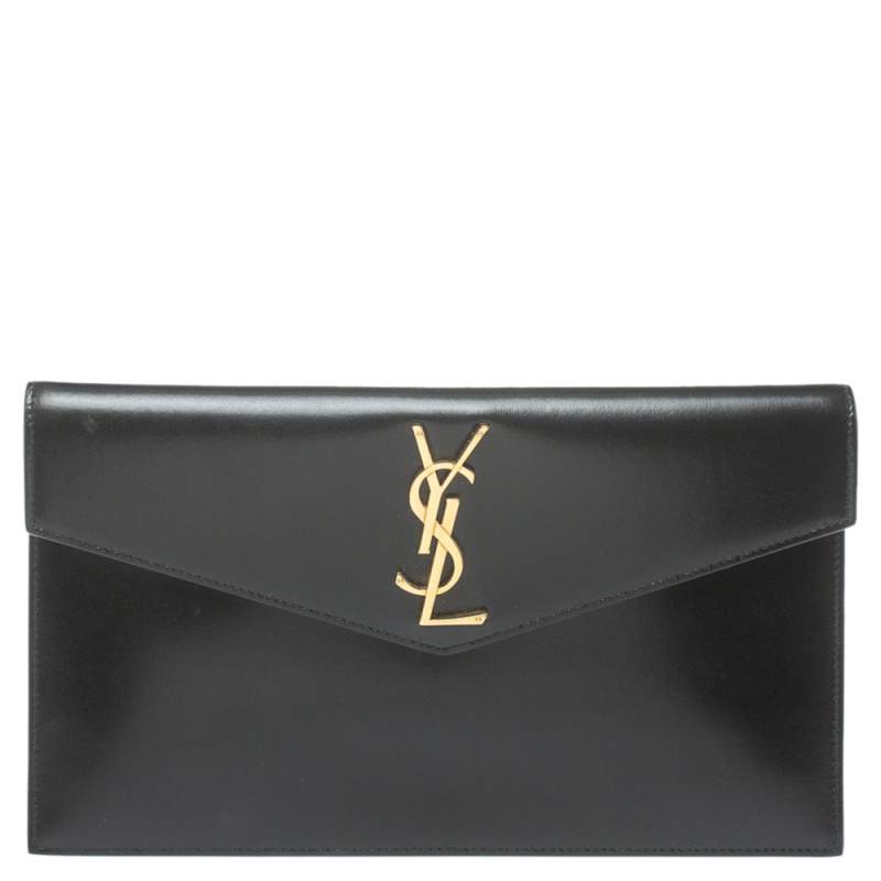 black ysl clutch