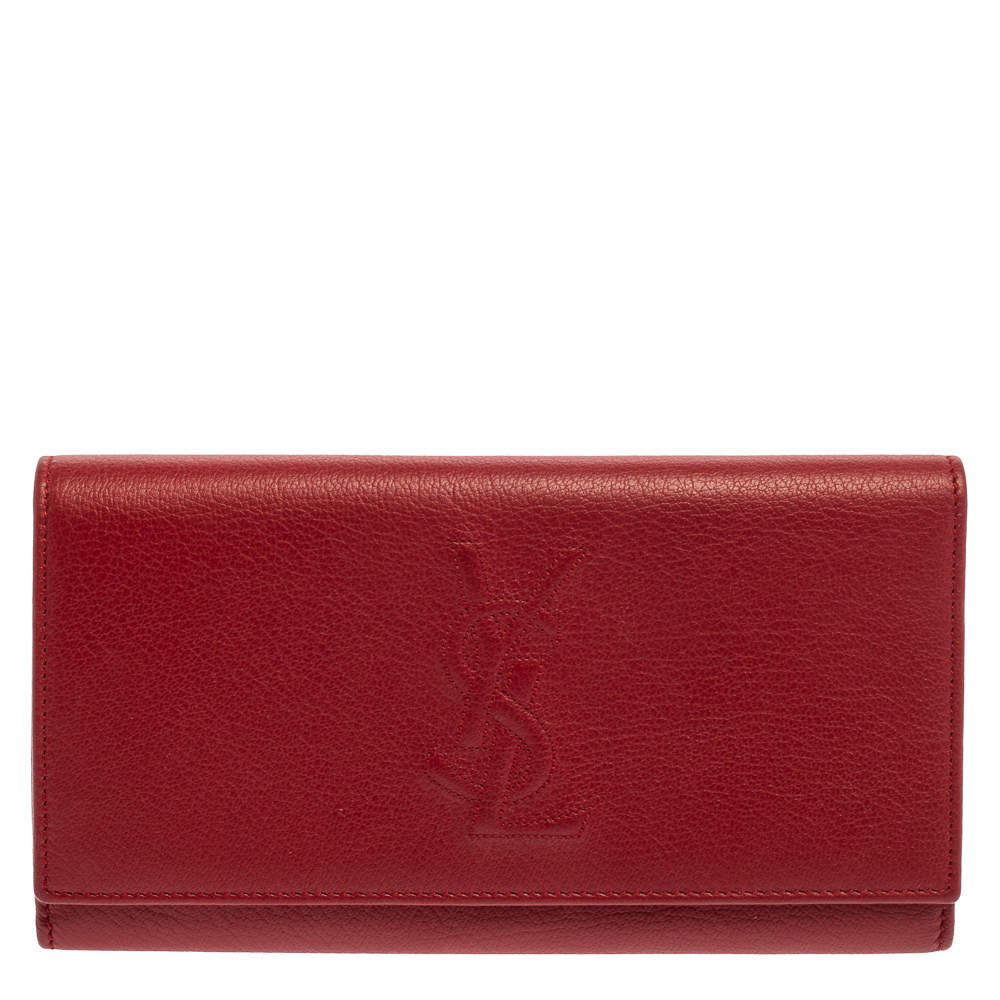 مملوكة مسبقًا Yves Saint Laurent Red Leather Belle De Jour Clutch