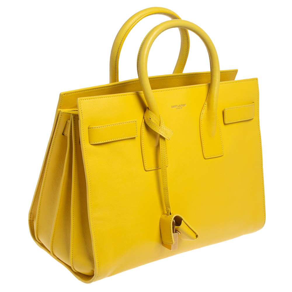 Saint Laurent Small Sac de Jour - Yellow Totes, Handbags - SNT276610