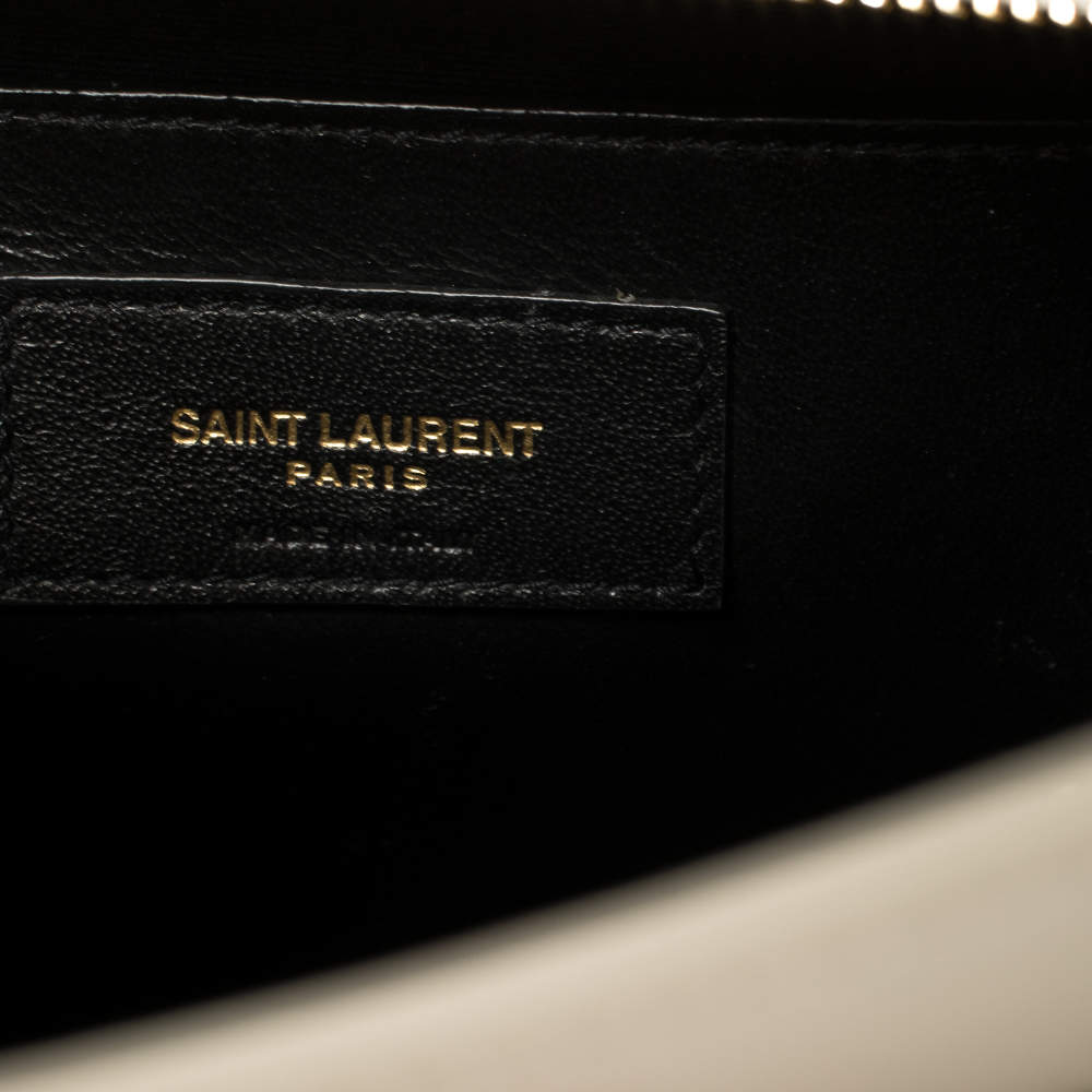 Saint Laurent Uptown Tote Leather Small Neutral 2323051