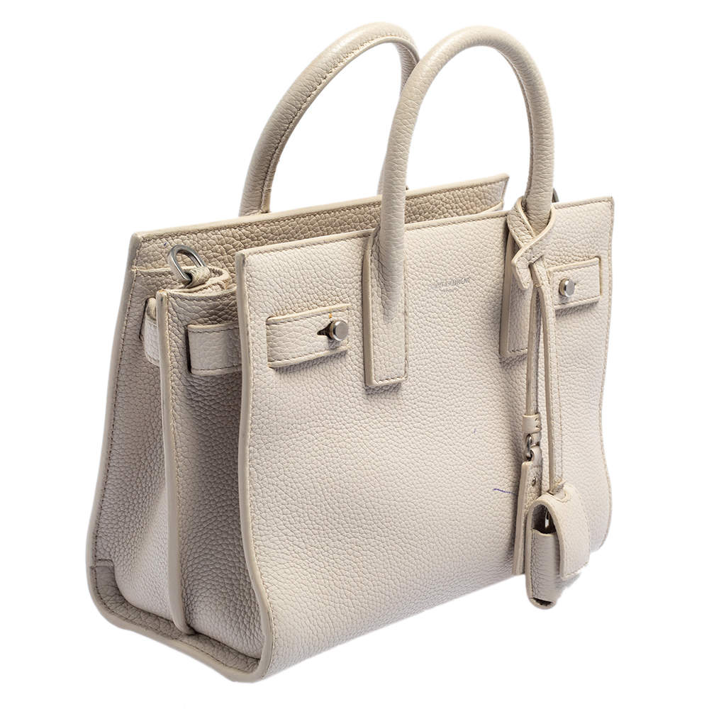 Saint Laurent Nano Sac De Jour - White Handle Bags, Handbags - SNT280527