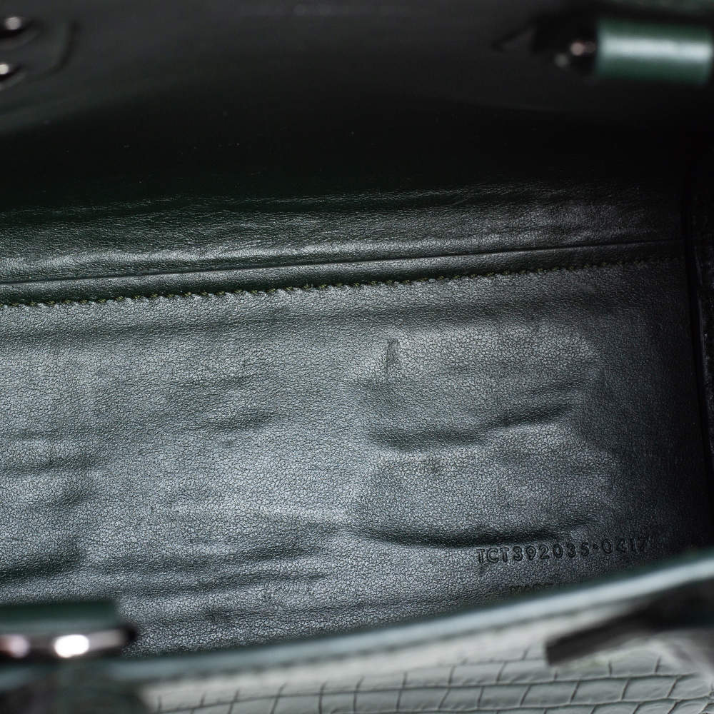 Saint Laurent Nano Sac de Jour Croc-Embossed Tote Bag #tidelocker #lux, Tote Bag Luxury
