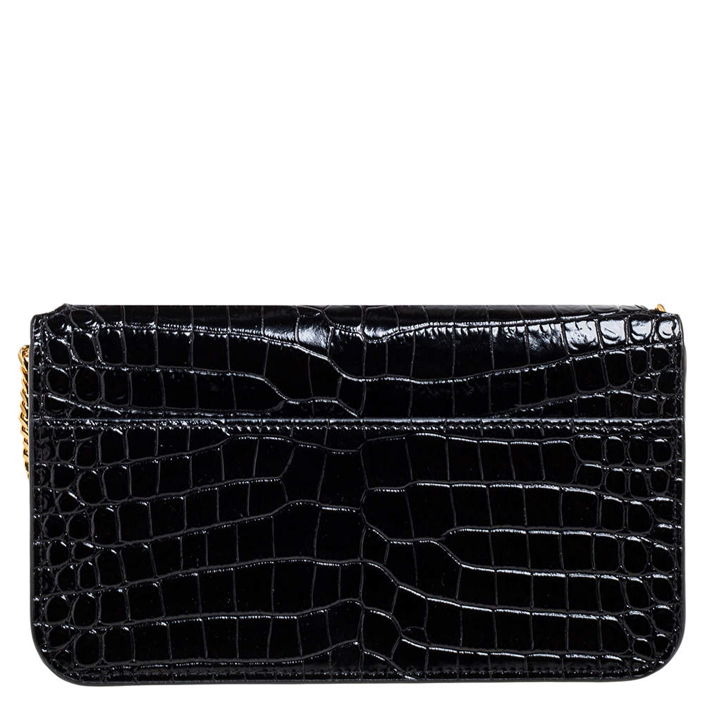 Saint Laurent Crocodile-Embossed Tablet-Holder Pouch Bag - ShopStyle Tech  Accessories