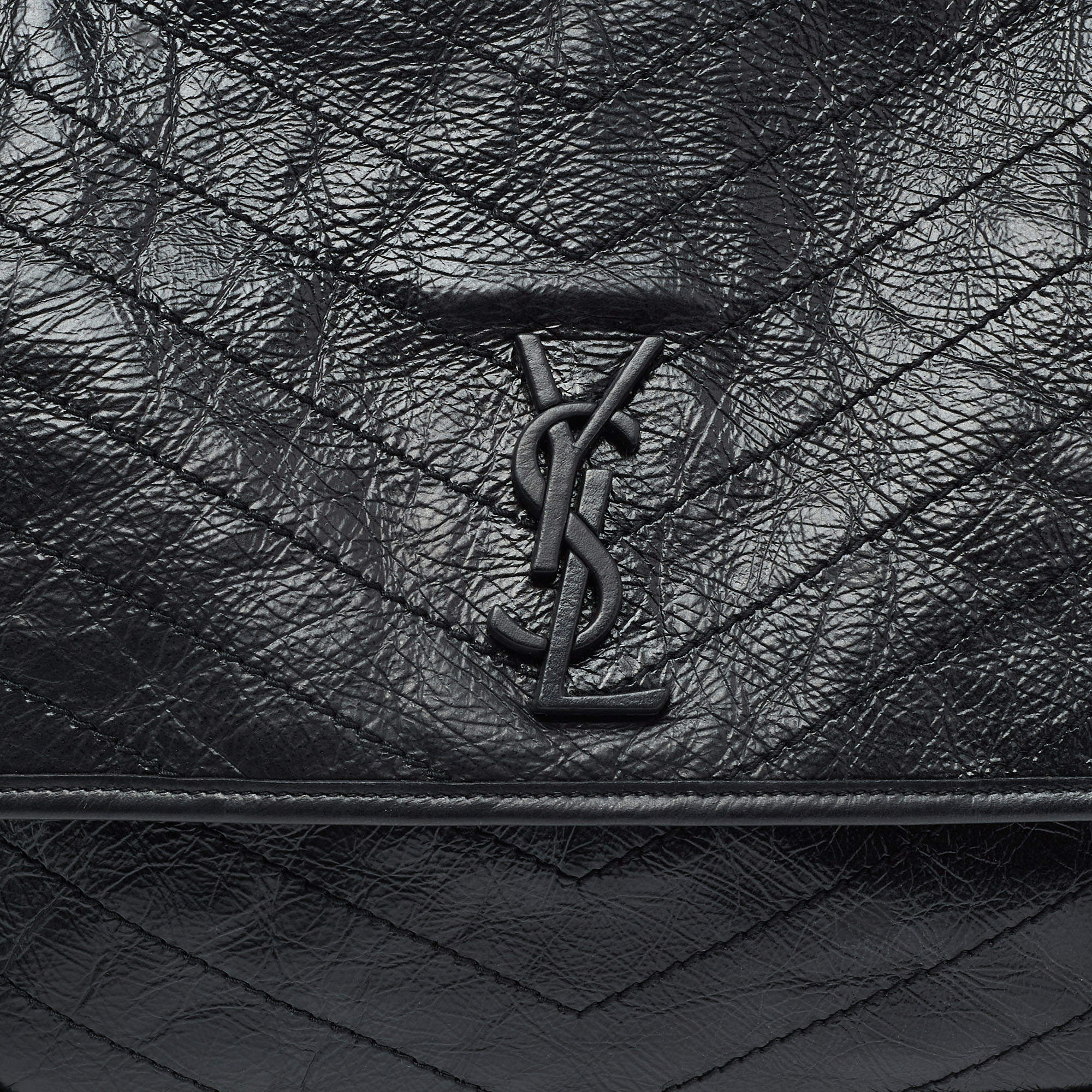 SAINT LAURENT Niki large leather shoulder bag BLACK – Top Quality Yves Saint  Laurent Bags Shop