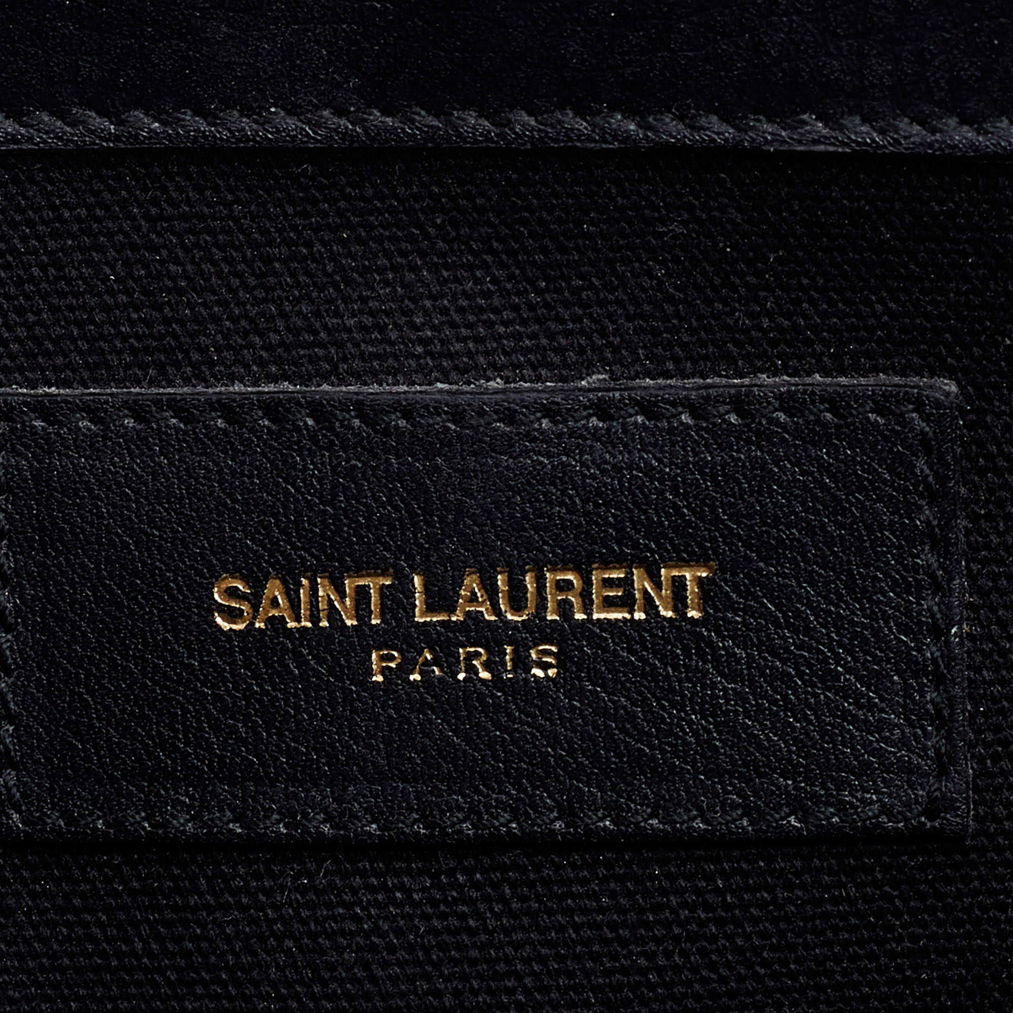 Saint Laurent Black/Beige Leather and Suede Muse Two Top Handle Bag at  1stDibs