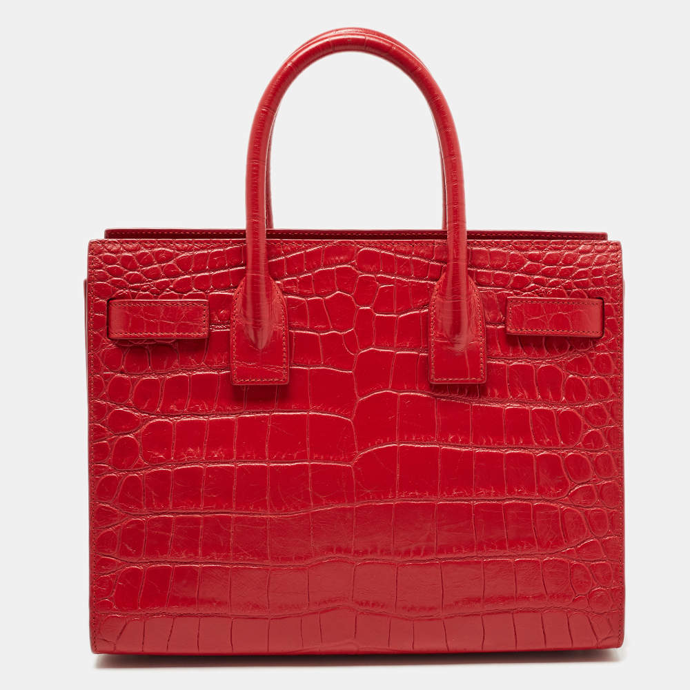 Saint laurent cheap sac croco