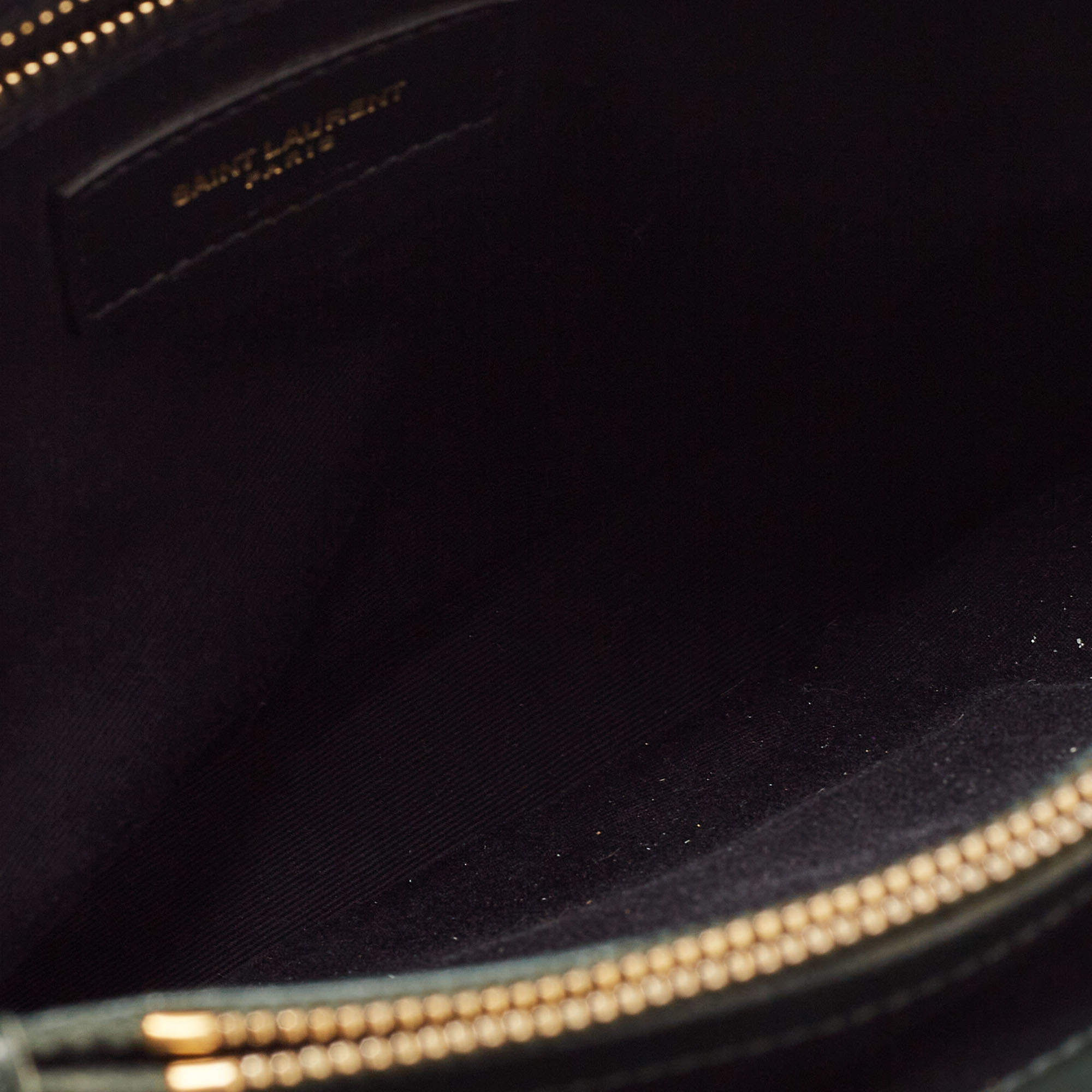 Saint Laurent Khaki Green Matelassé Leather Medium Loulou Shoulder Bag Saint  Laurent Paris