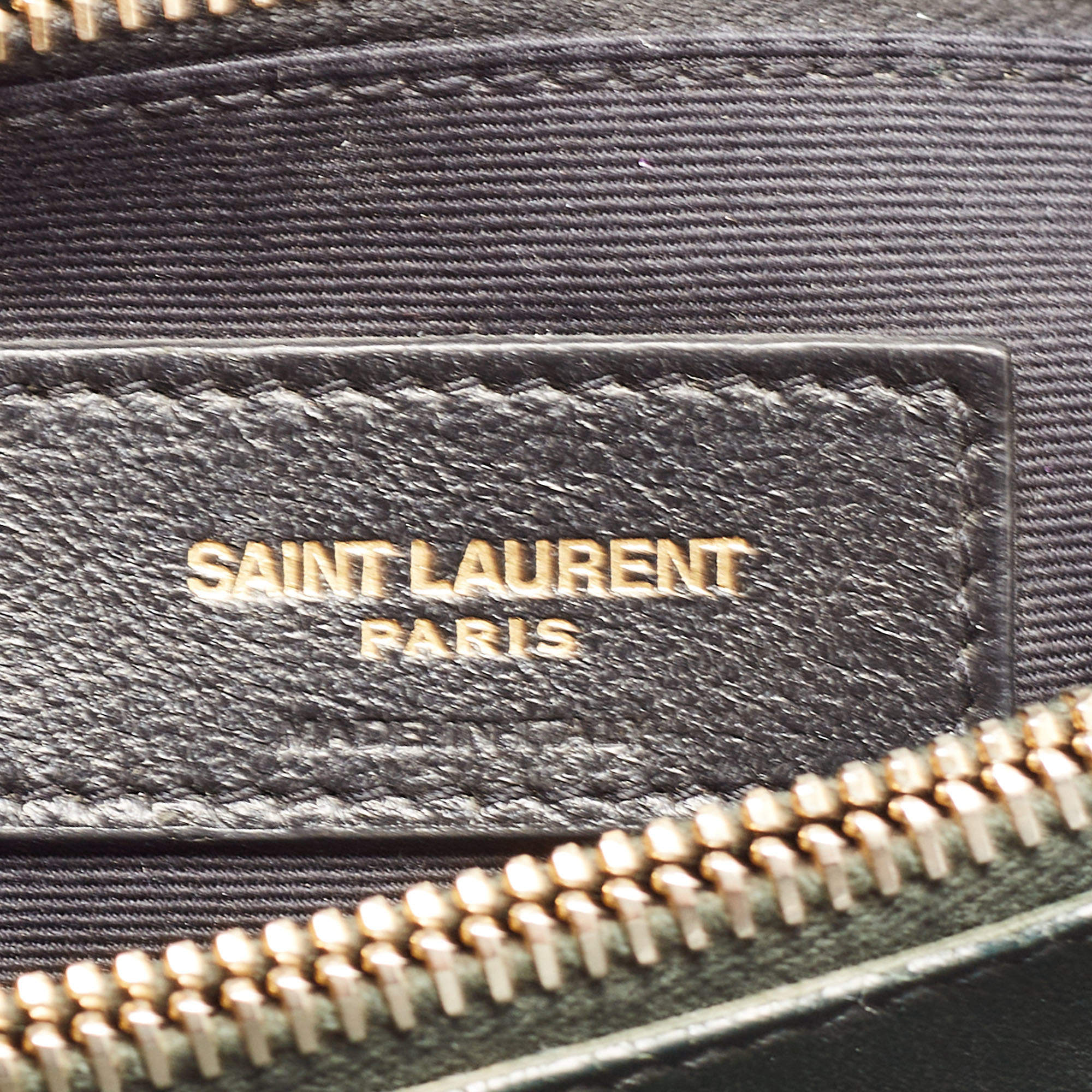 Saint Laurent Khaki Green Matelassé Leather Medium Loulou Shoulder Bag Saint  Laurent Paris