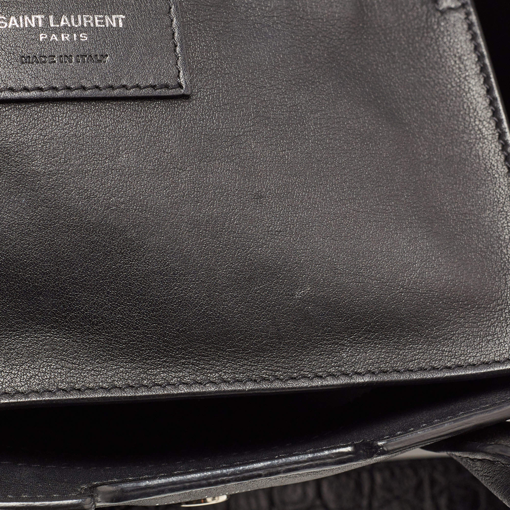 Saint Laurent Black Calfskin Toy Downtown Cabas Bag - Authentic YSL CA