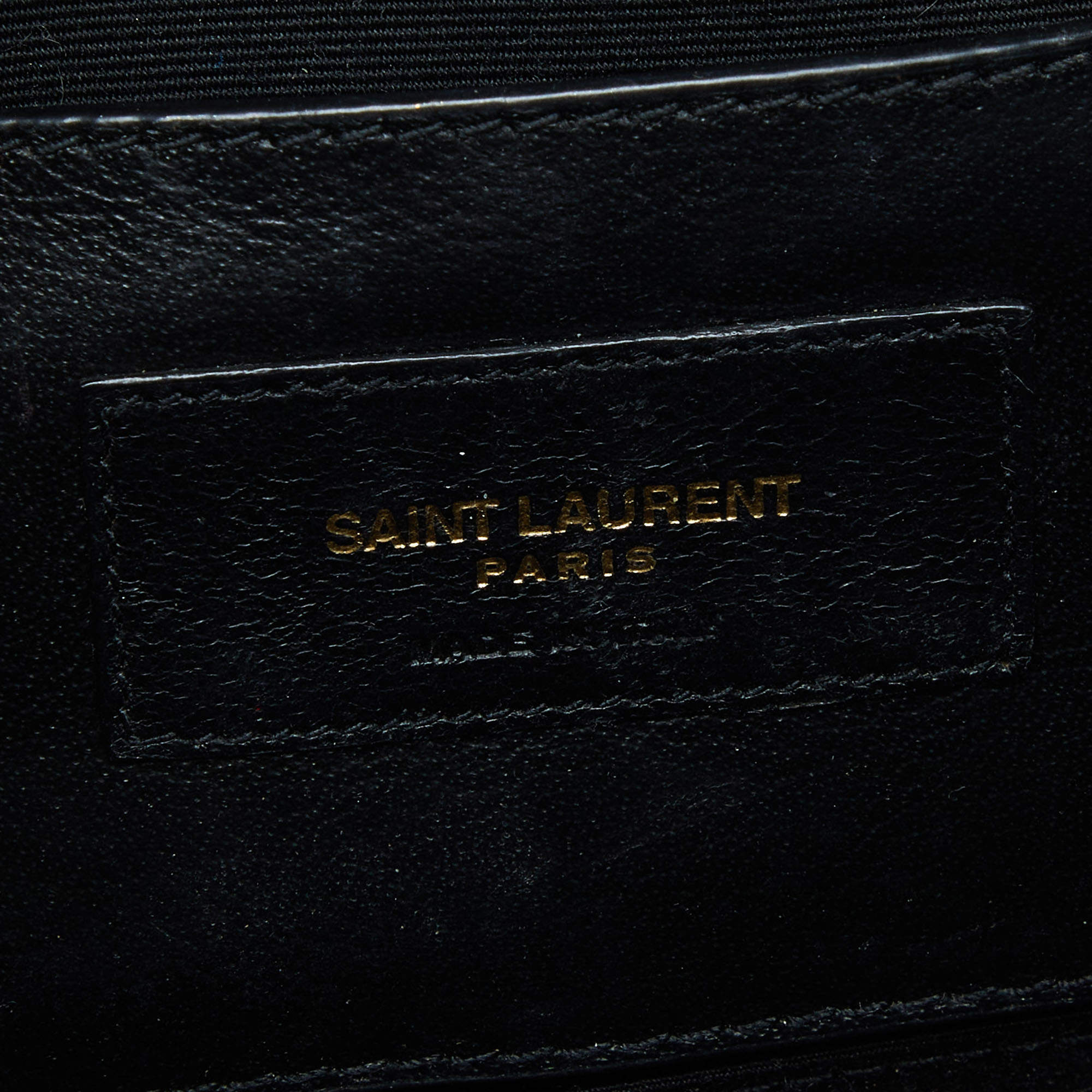 Saint Laurent Black Patent Leather Vicky Monogram Belt Bag Saint Laurent  Paris