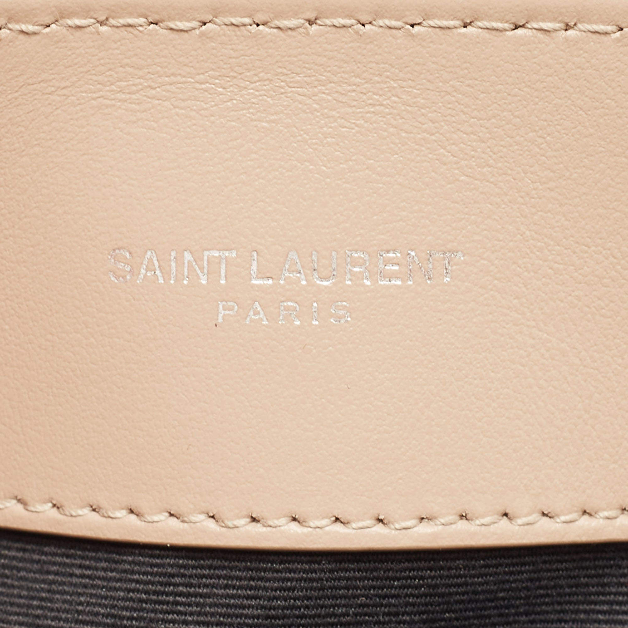 Authentic Yves Saint Laurent Dark Beige Matelasse Y Leather Medium Lou –  Paris Station Shop