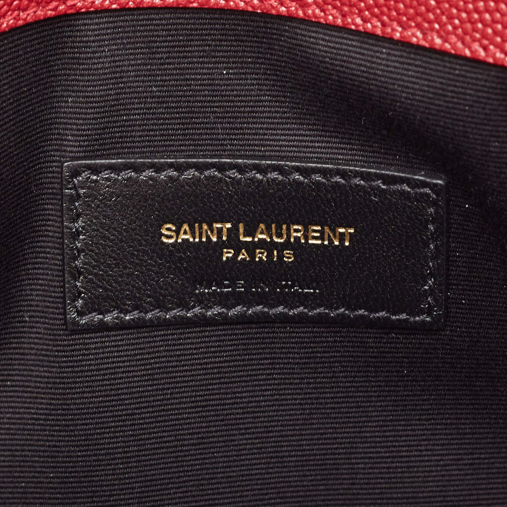 Saint Laurent Red Leather Uptown Pouch Saint Laurent Paris