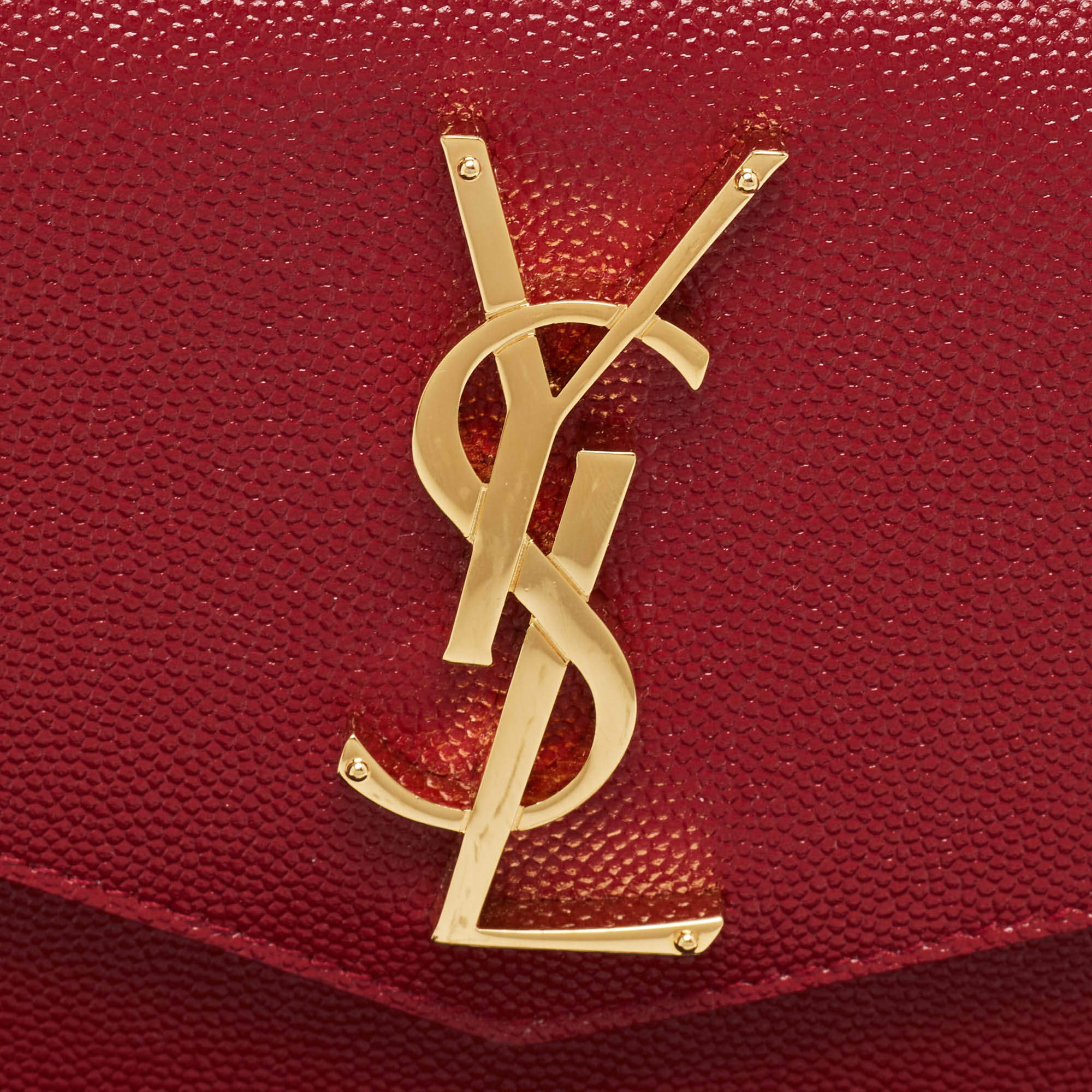 Saint Laurent Red Leather Uptown Pouch Saint Laurent Paris