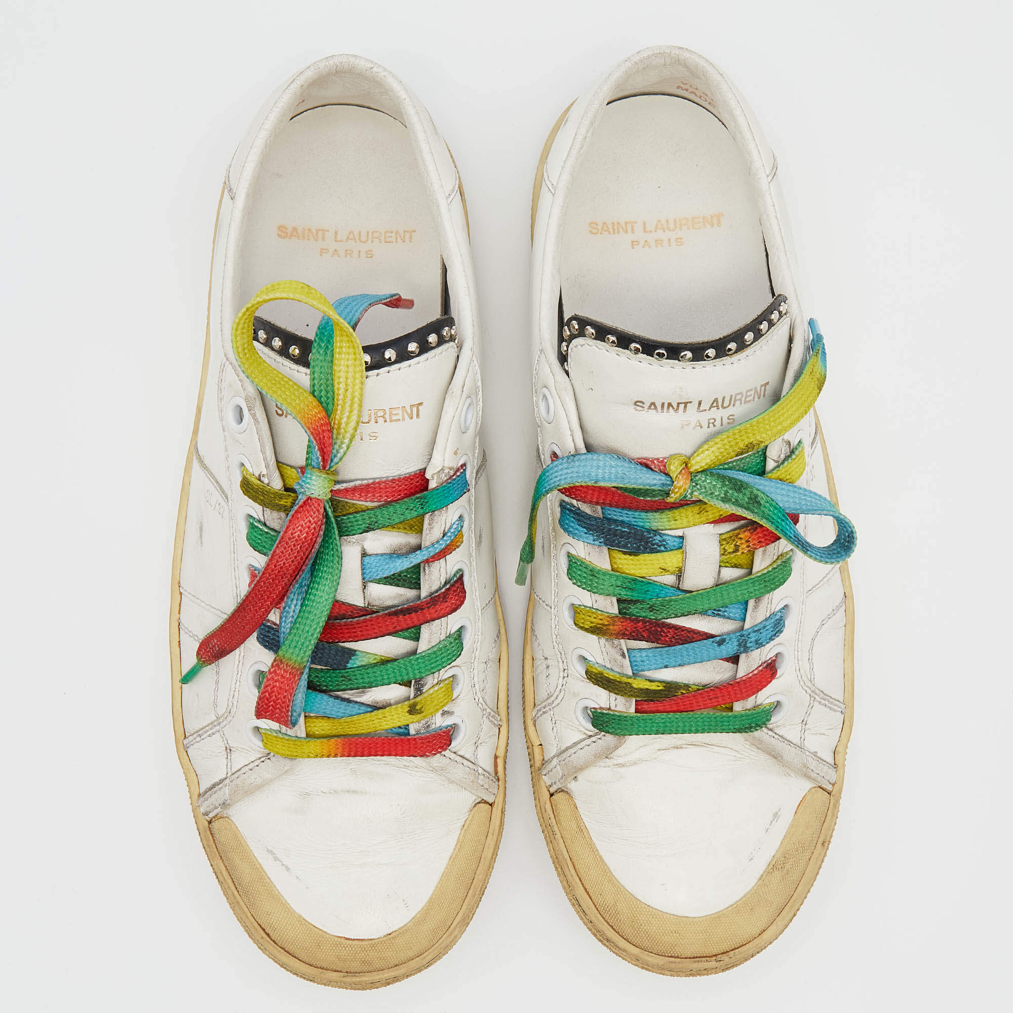 Saint laurent deals rainbow sneakers