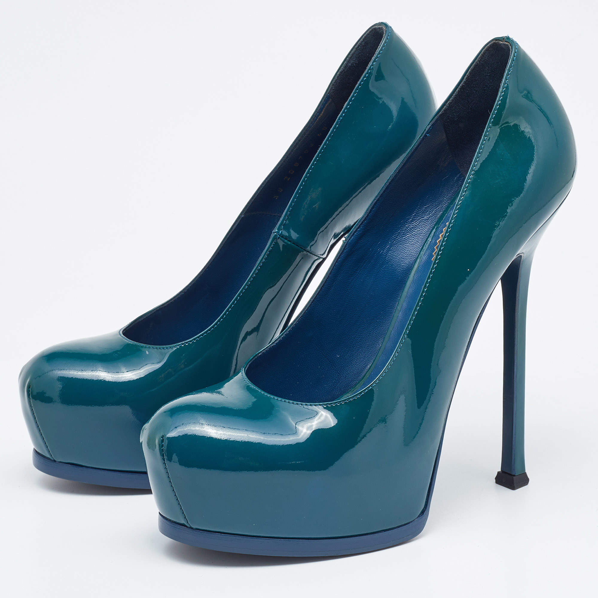 Ysl blue hot sale bottom shoes