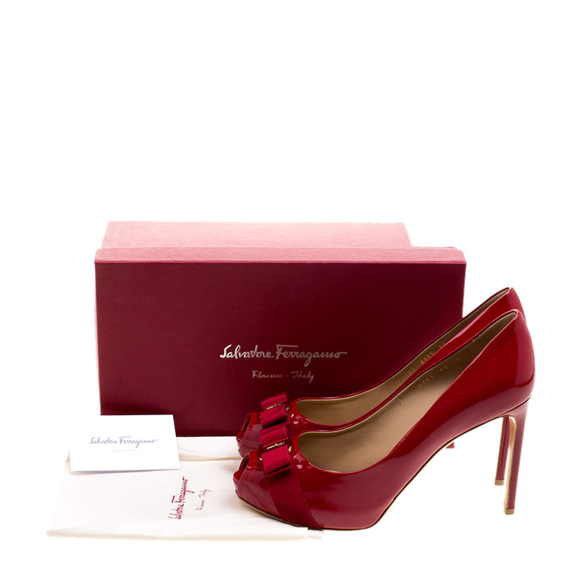 salvatore ferragamo red heels