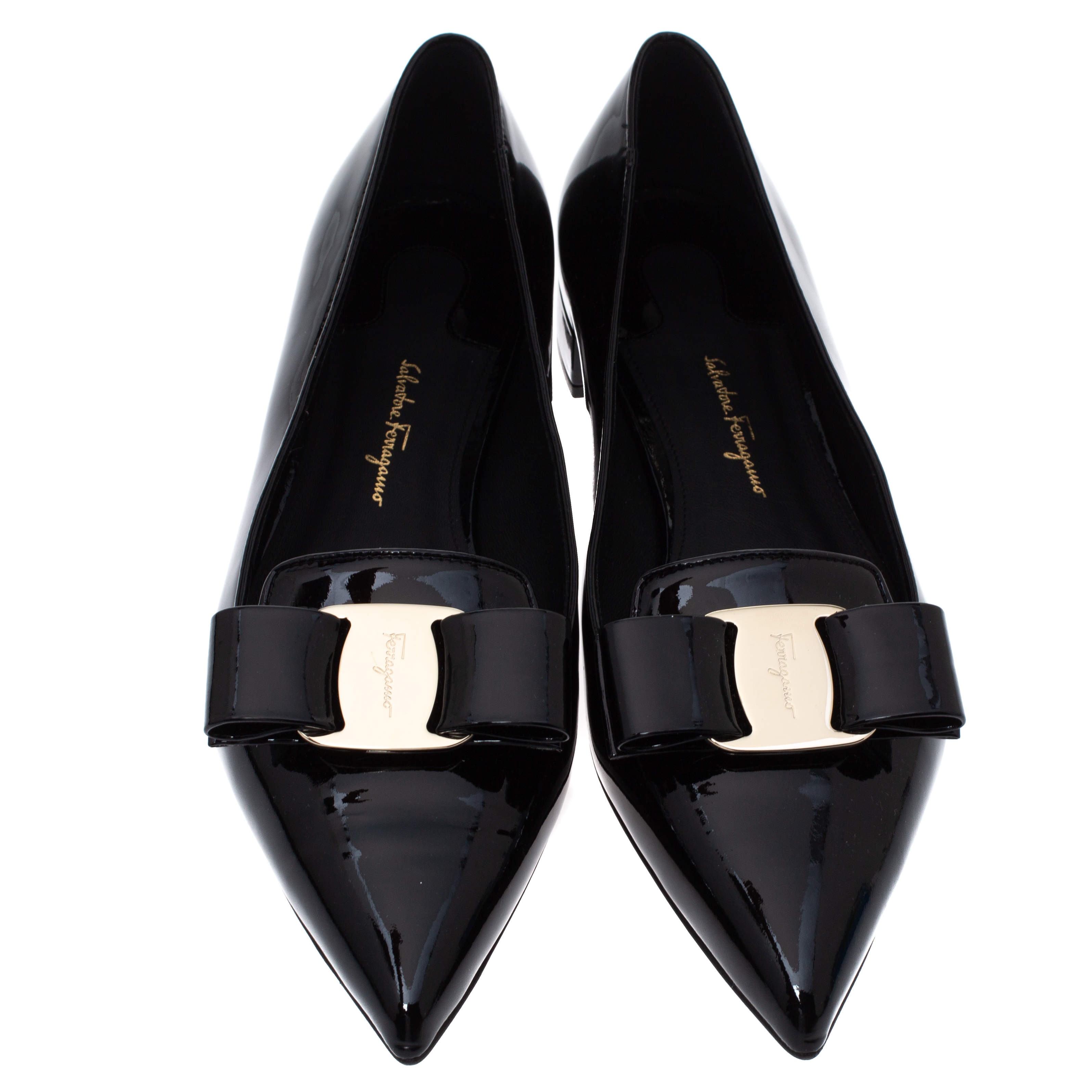 salvatore ferragamo pointed flats