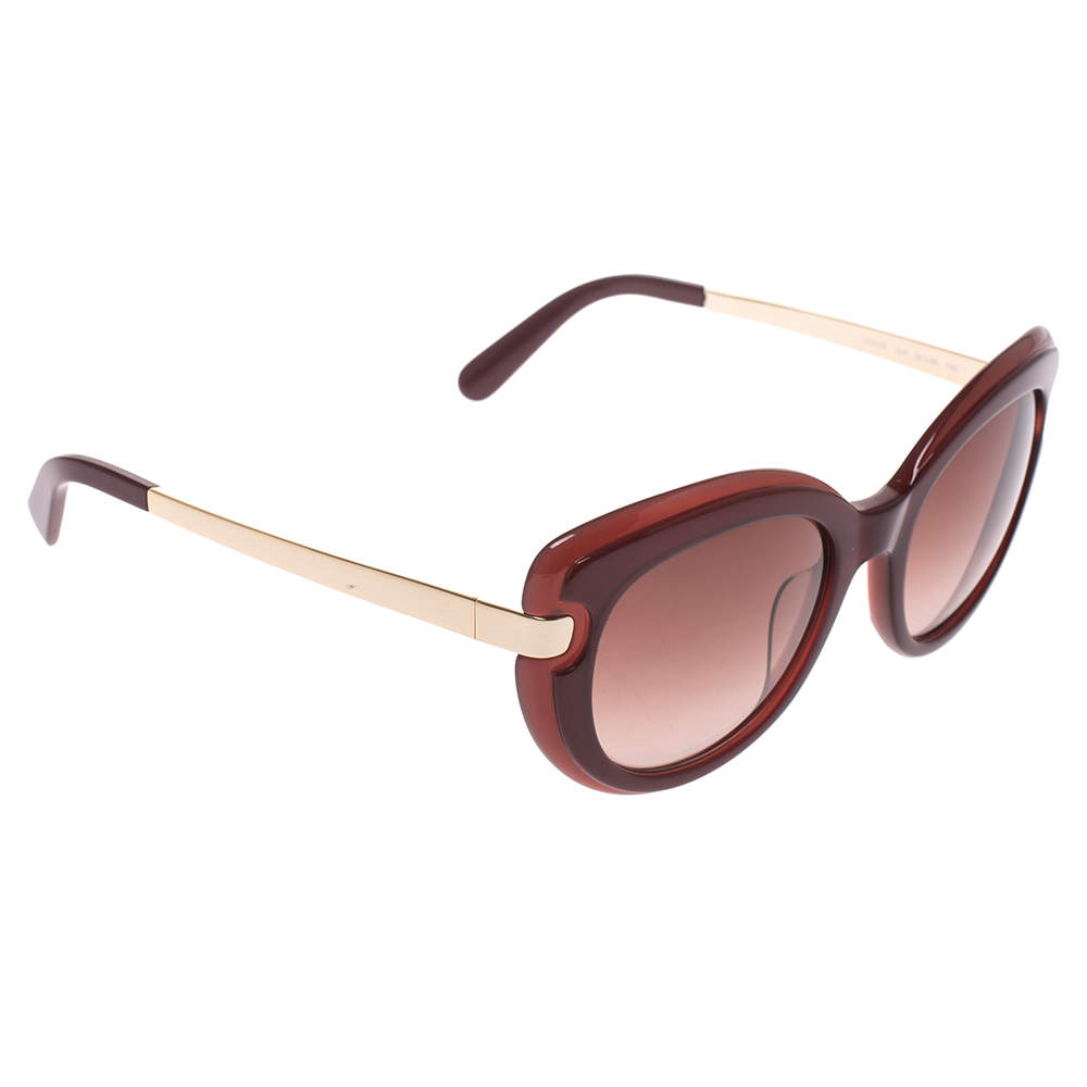Salvatore Ferragamo Burgundy SF813S Sunglasses