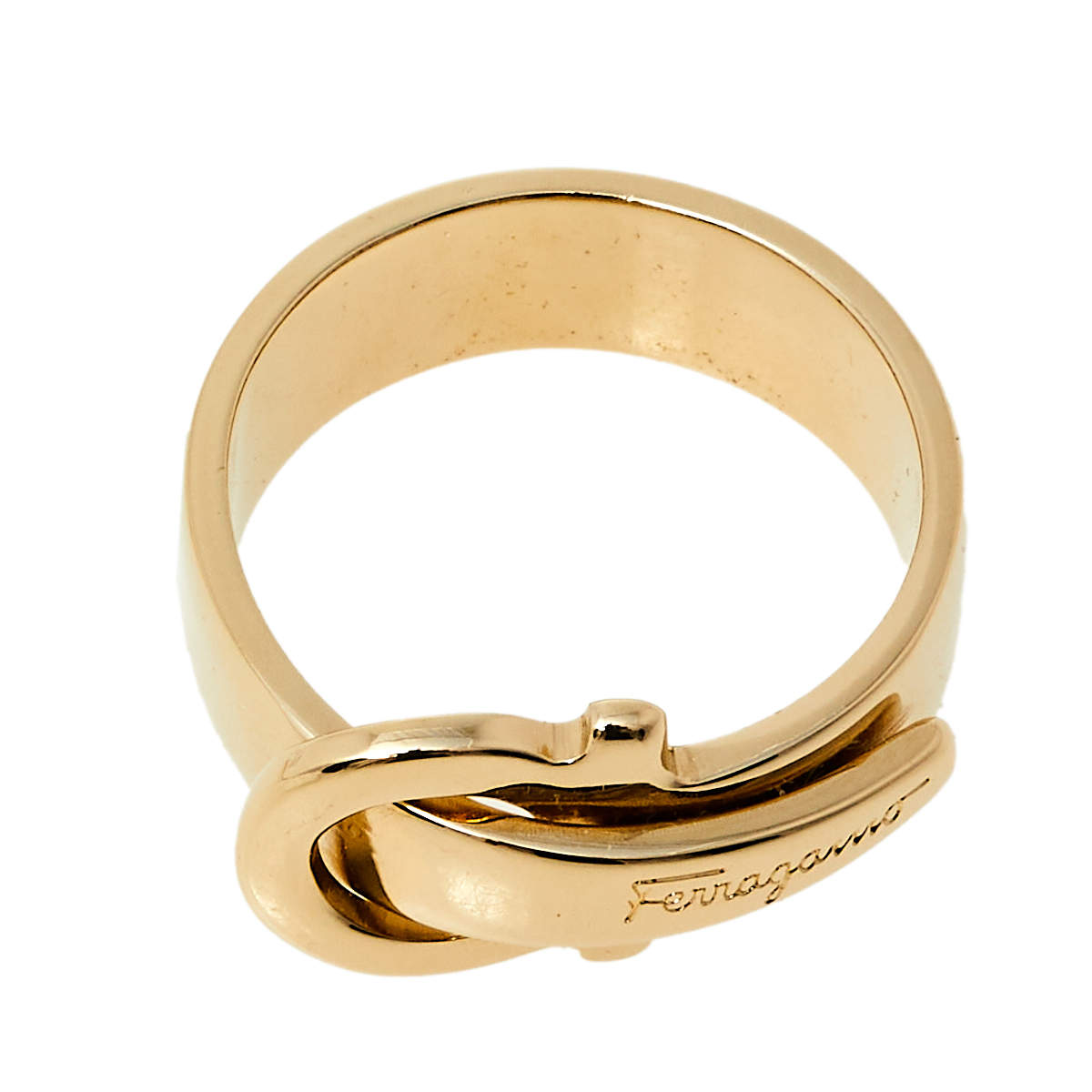 Salvatore Ferragamo Logo Hanging Scarf Ring