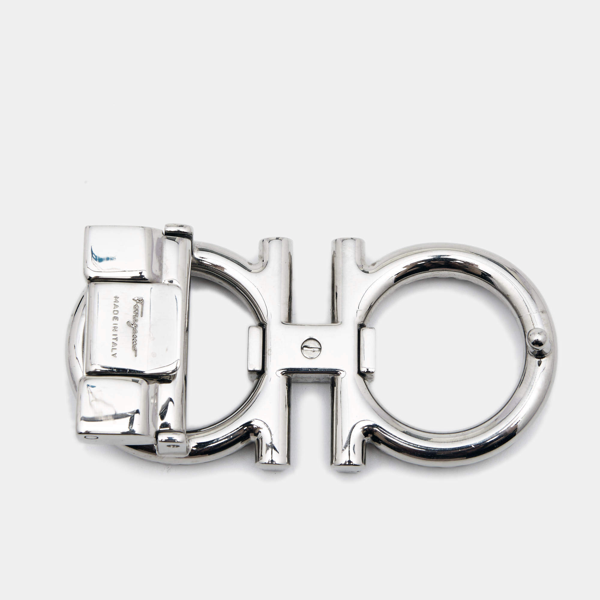 Salvatore Ferragamo Silver Gancini Chain Belt Buckle Salvatore Ferragamo TLC