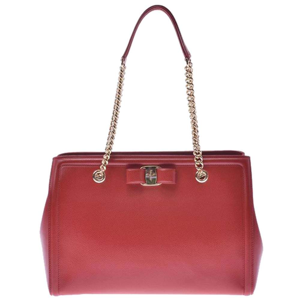 ferragamo red bag
