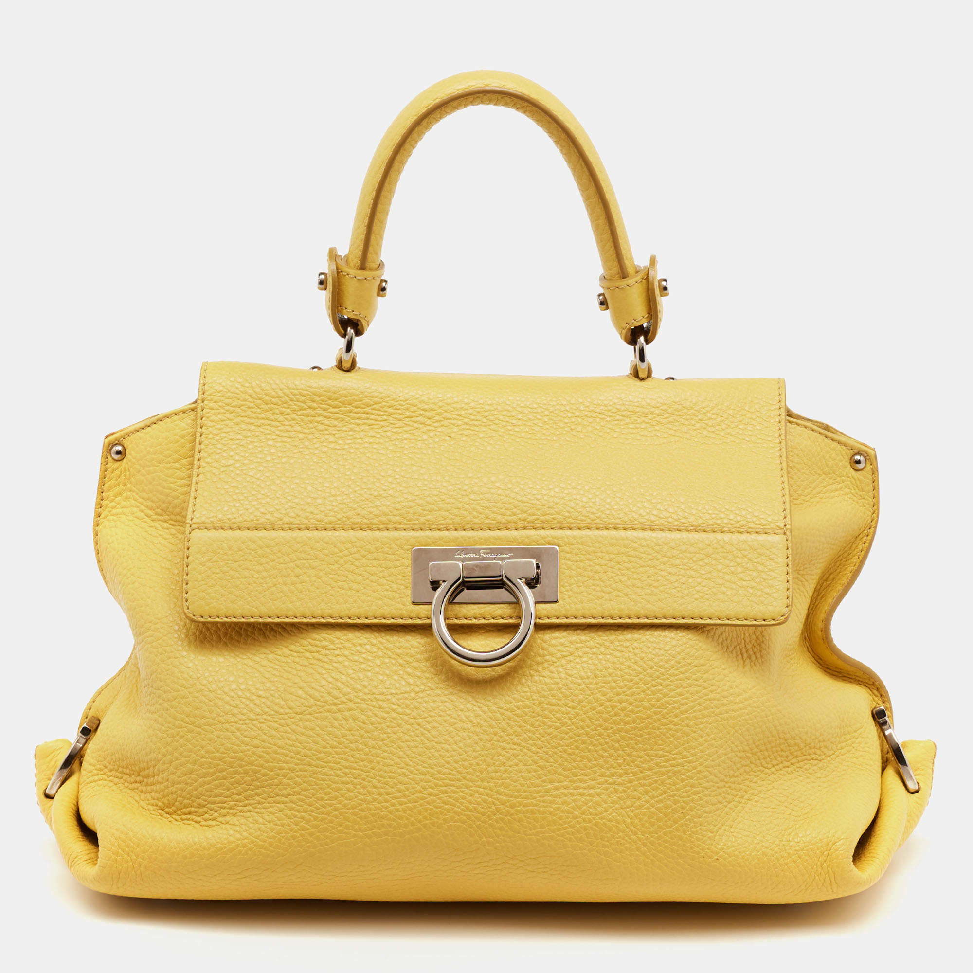 Ferragamo sofia discount yellow