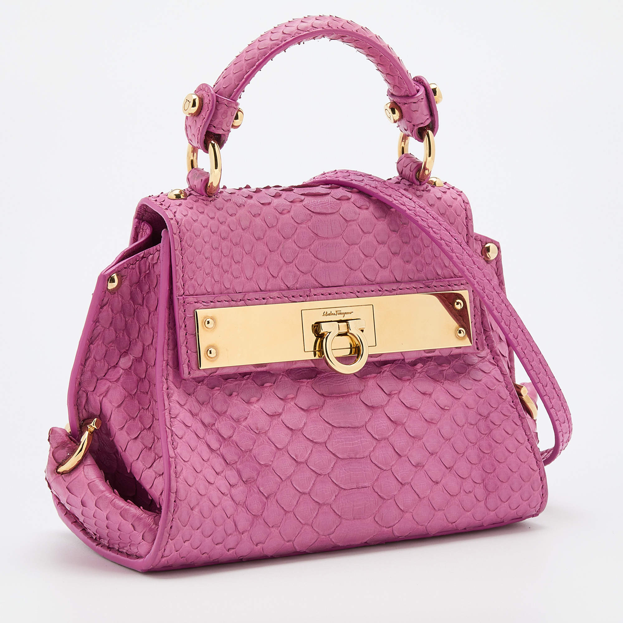 Ferragamo best sale python bag