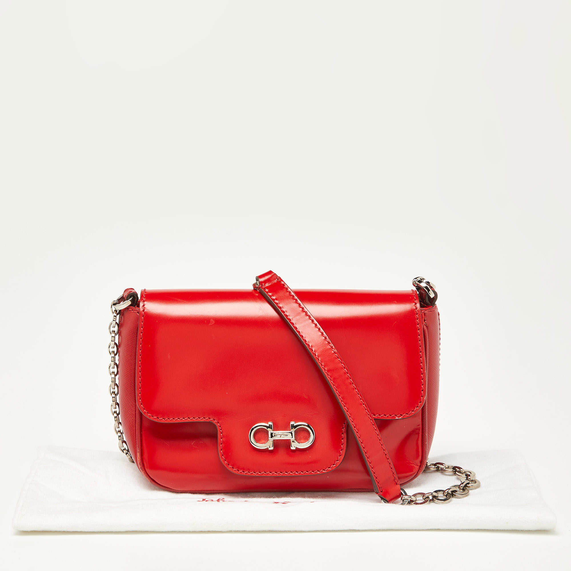 Salvatore ferragamo red discount bag