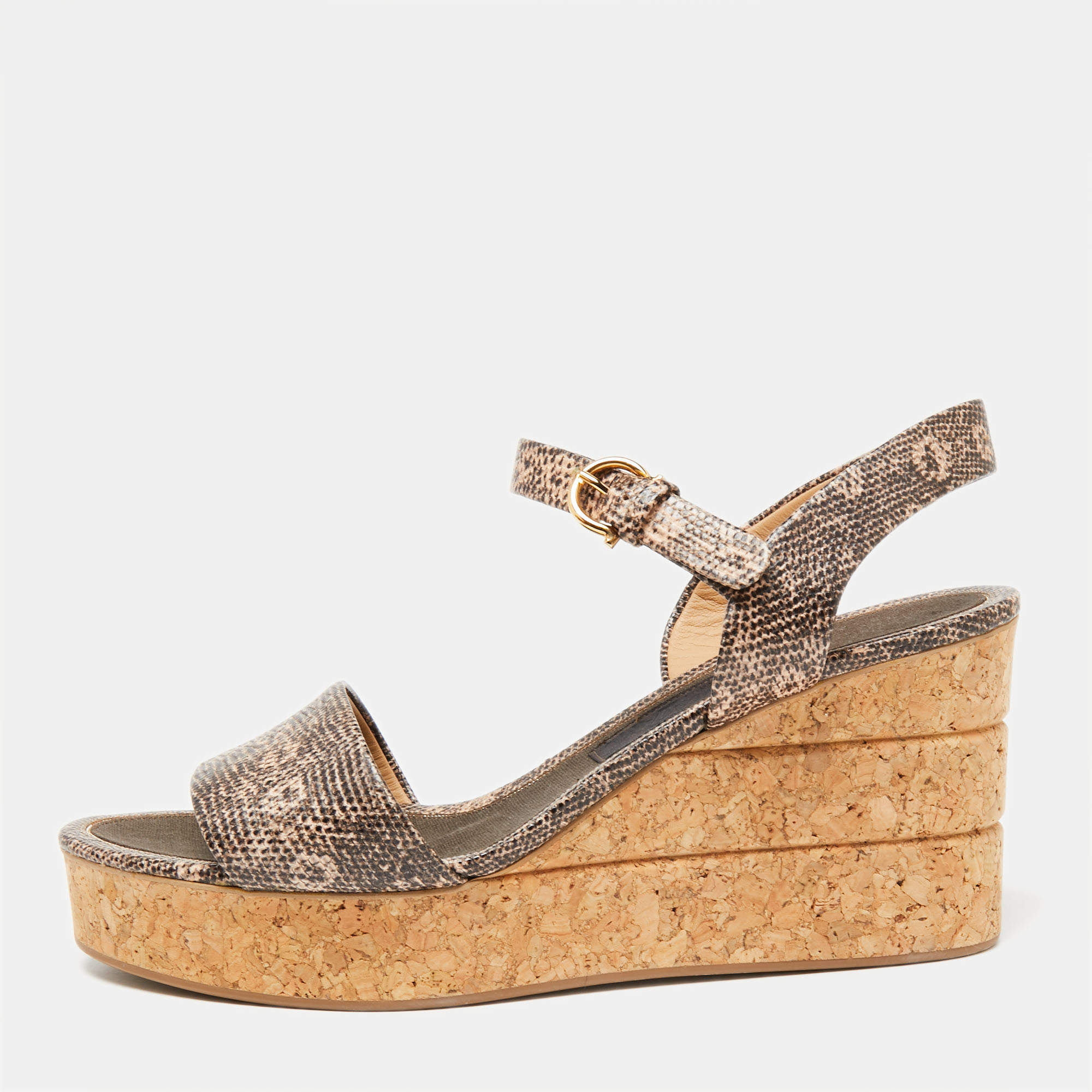 ferragamo cork wedge