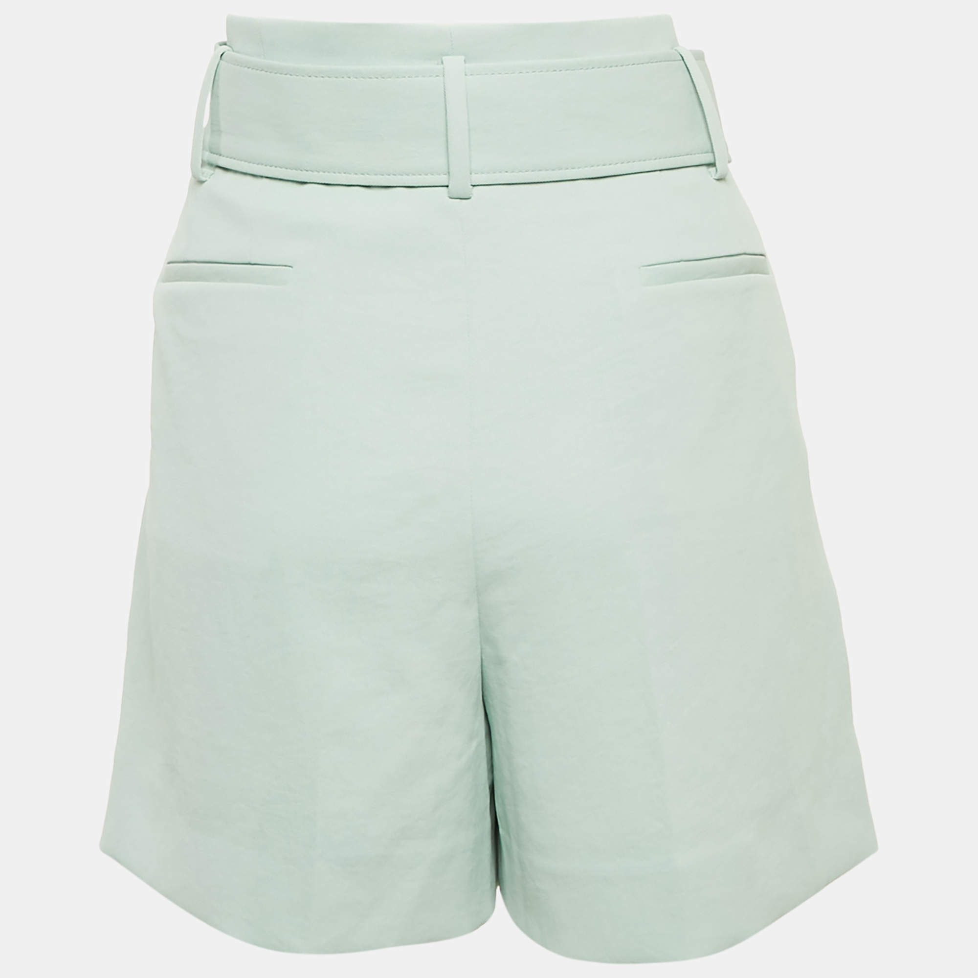Miu Miu White Denim High Rise Shorts Size Italian 38 Online