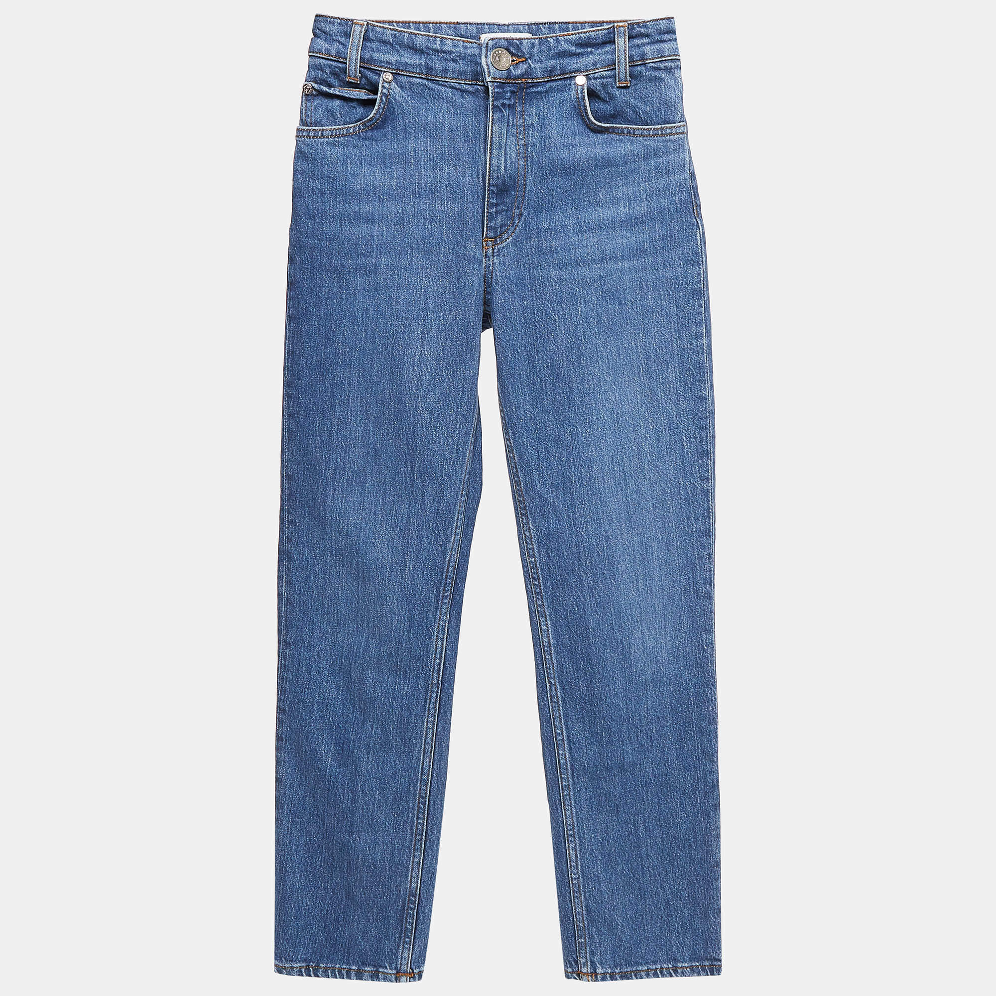 Pre Owned Sandro Blue Denim Skinny Jeans XS Waist 26"