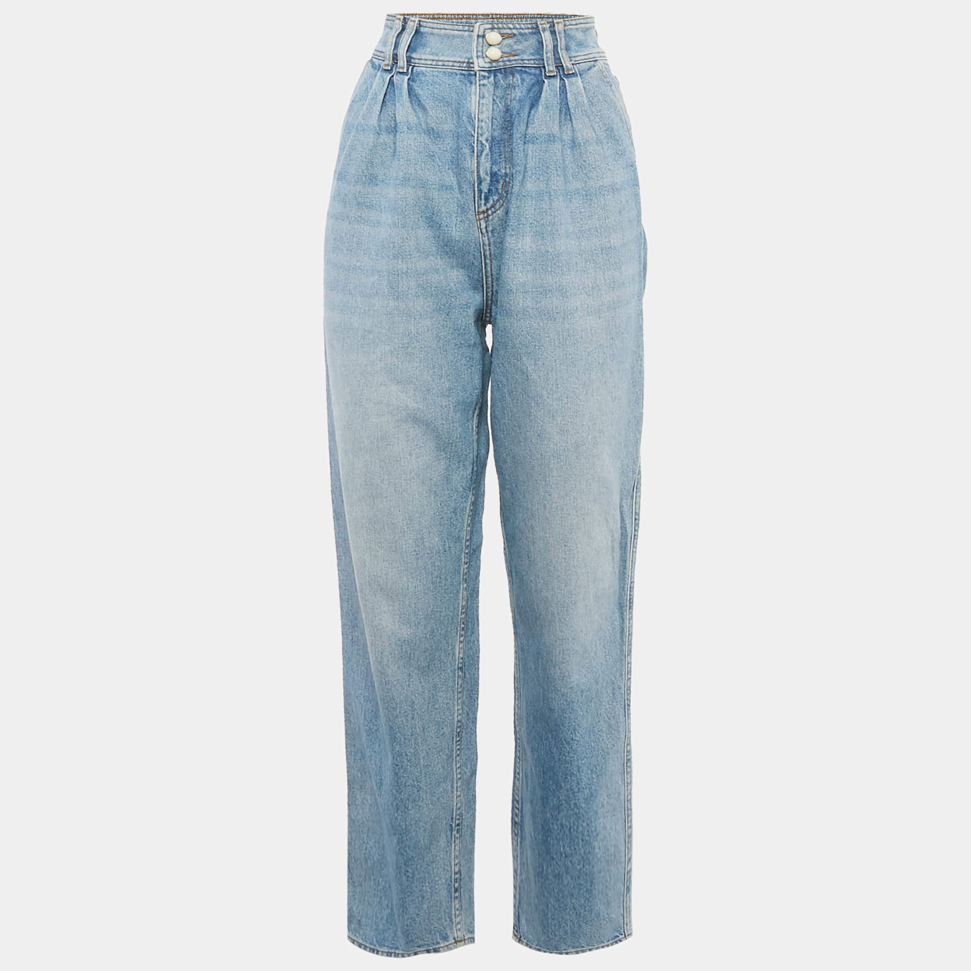 Pre Owned Sandro Blue Washed Denim Jeans S Waist 26