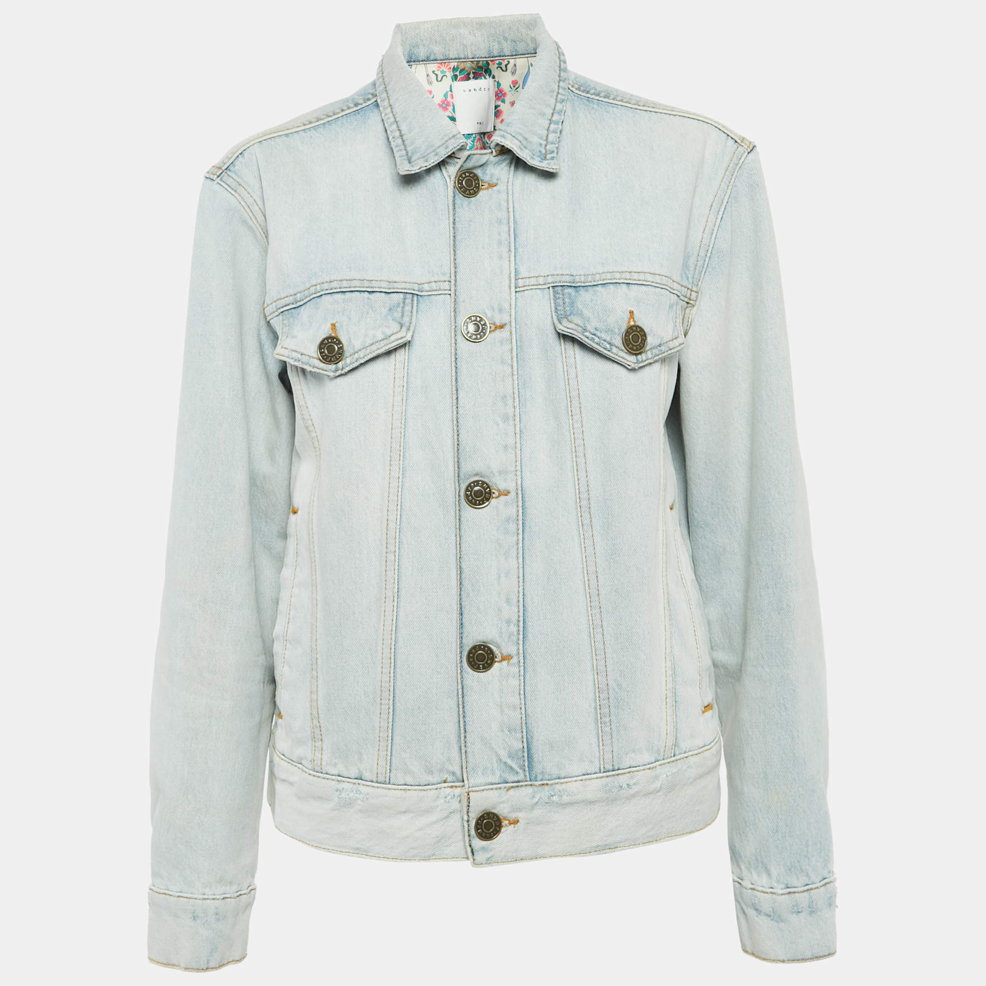 مملوكة مسبقًا Sandro Blue Denim Jacket S