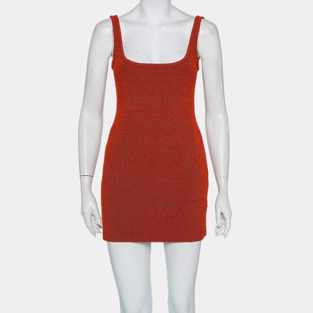 Season 6 Yeezy Red Knit Akira Tank Mini Dress L