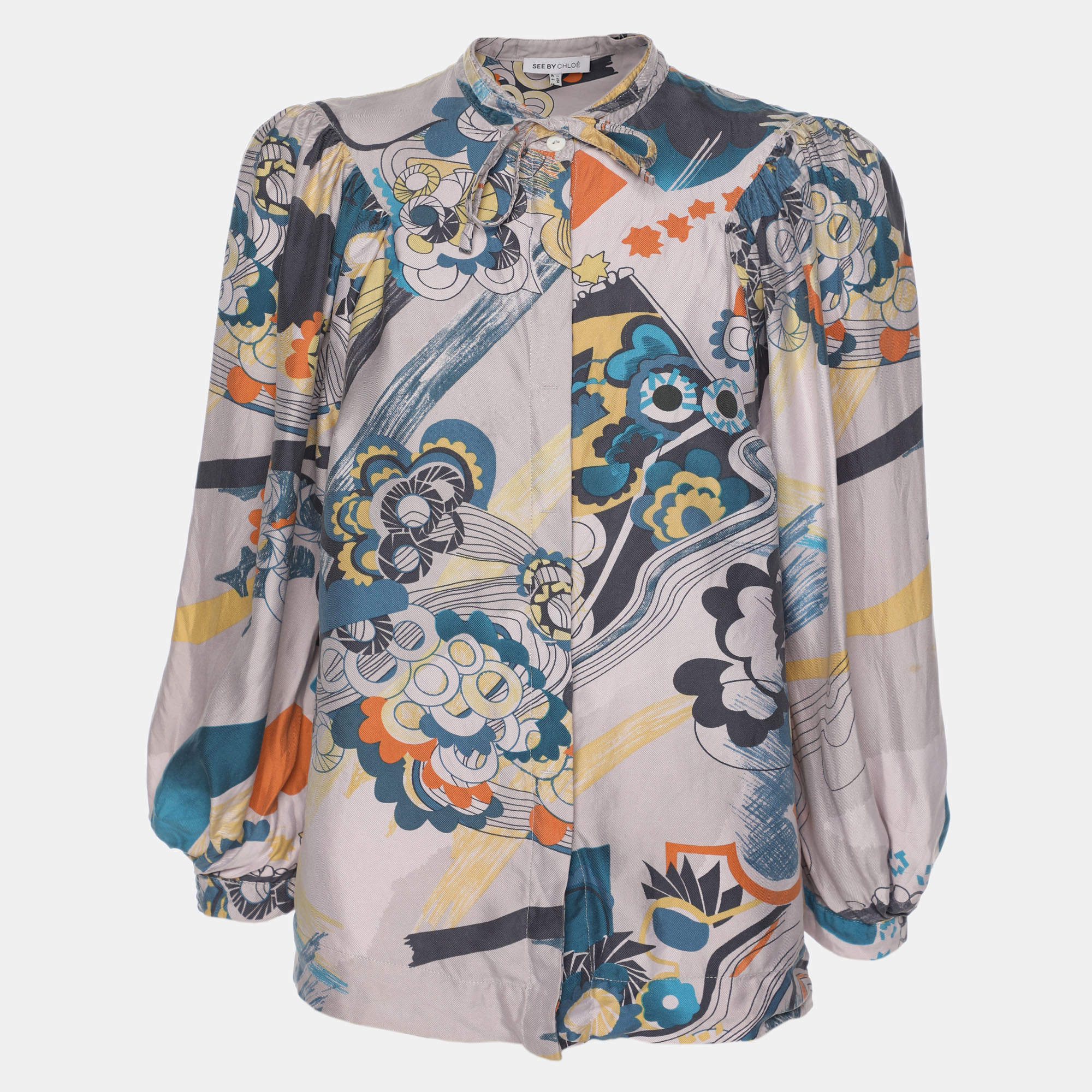 See by Chloe Multicolor Silk Blouse M